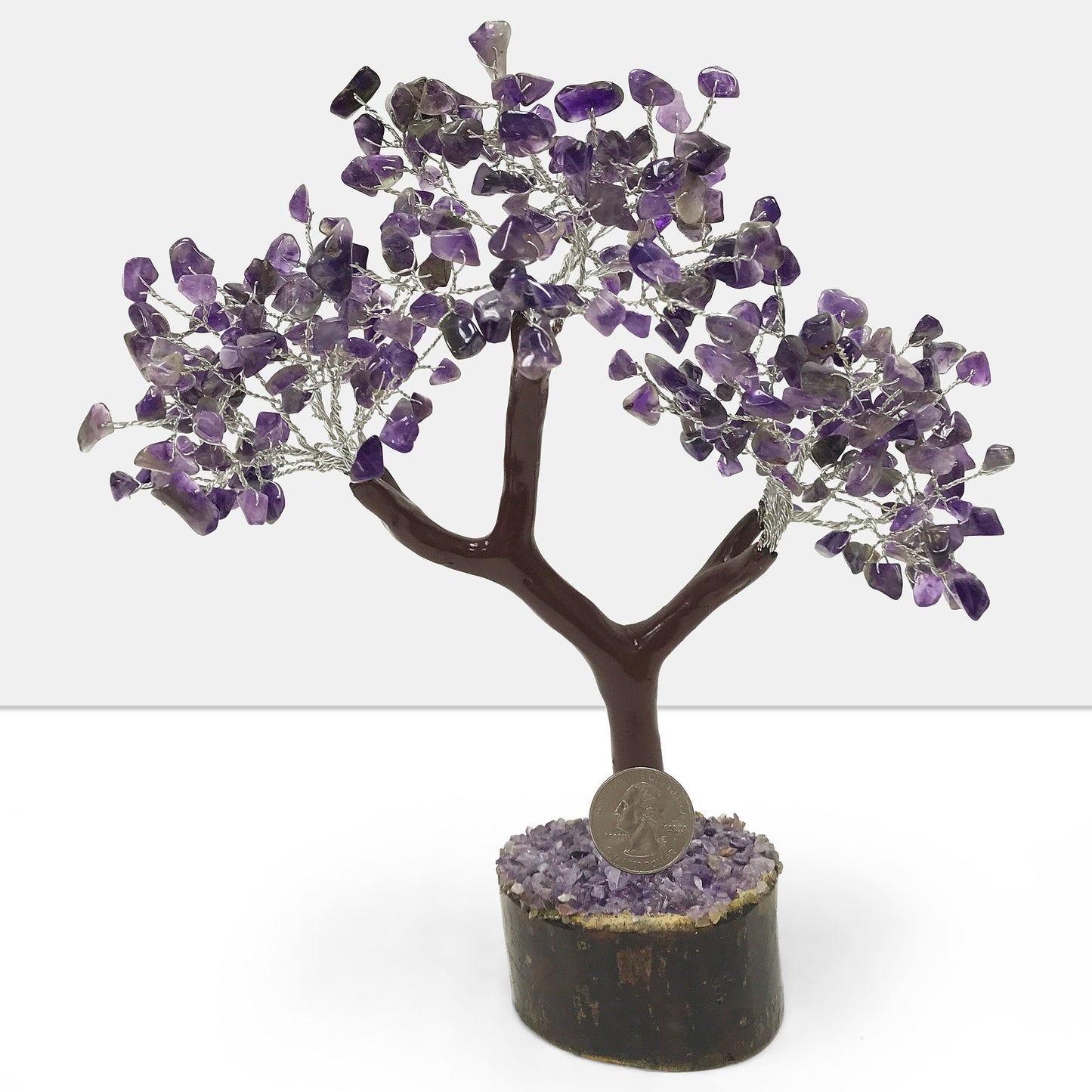Natural Amethyst Crystal Gemstone Tree Home Decor - Gem Avenue