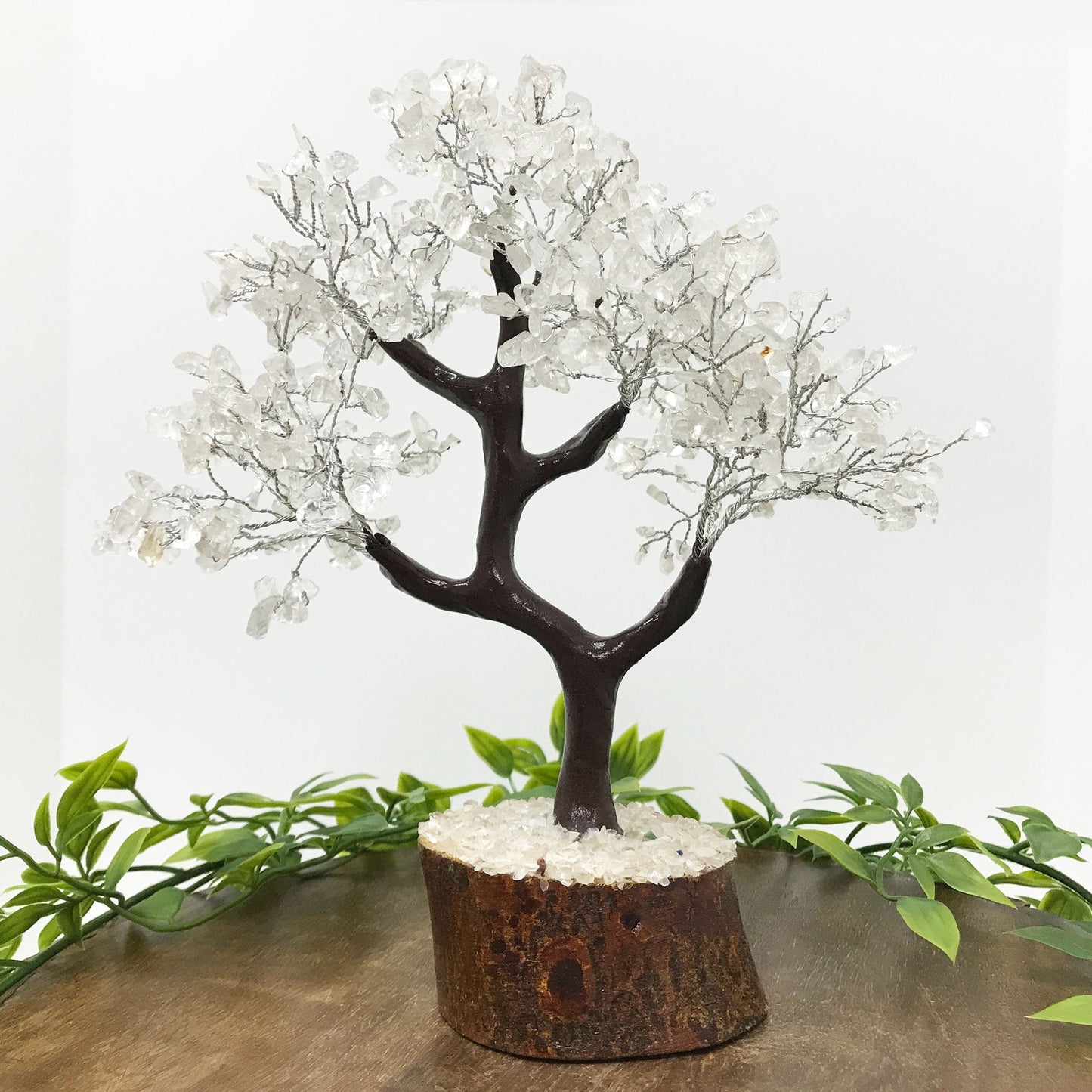 Natural Clear Quartz Crystal Gemstone Tree Home Decor - Gem Avenue
