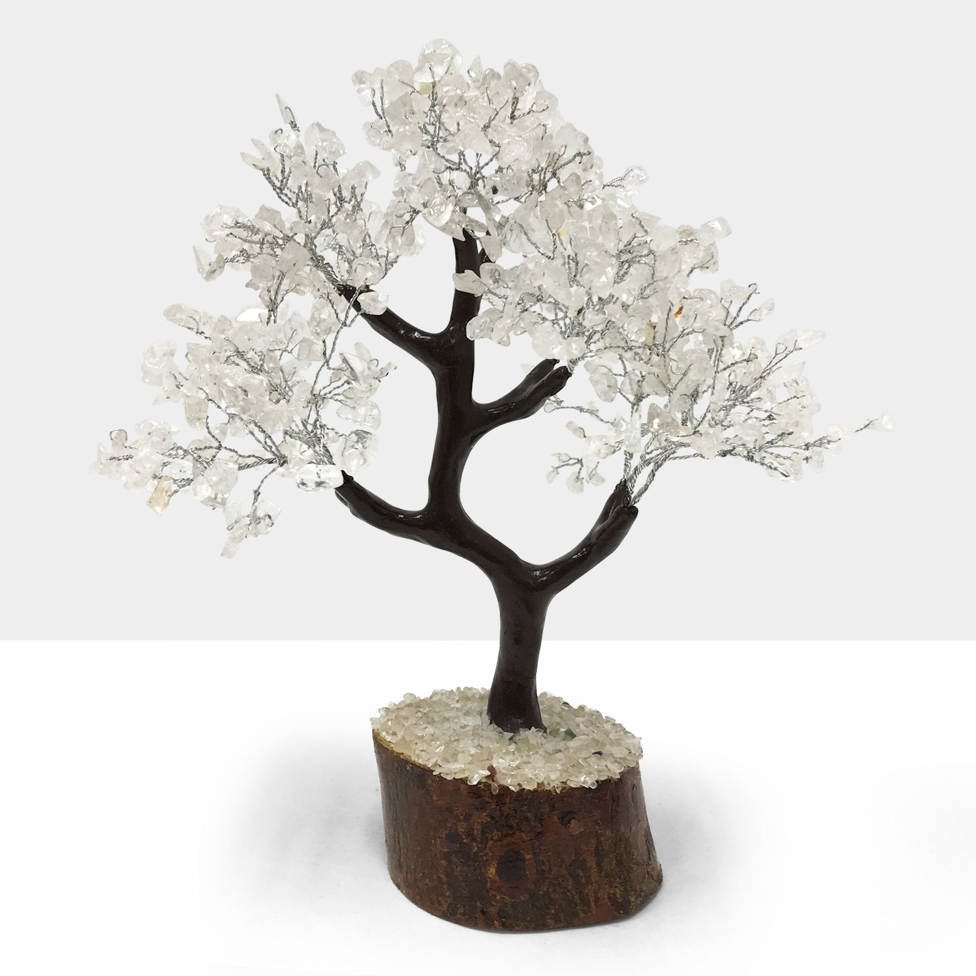 Natural Clear Quartz Crystal Gemstone Tree Home Decor - Gem Avenue