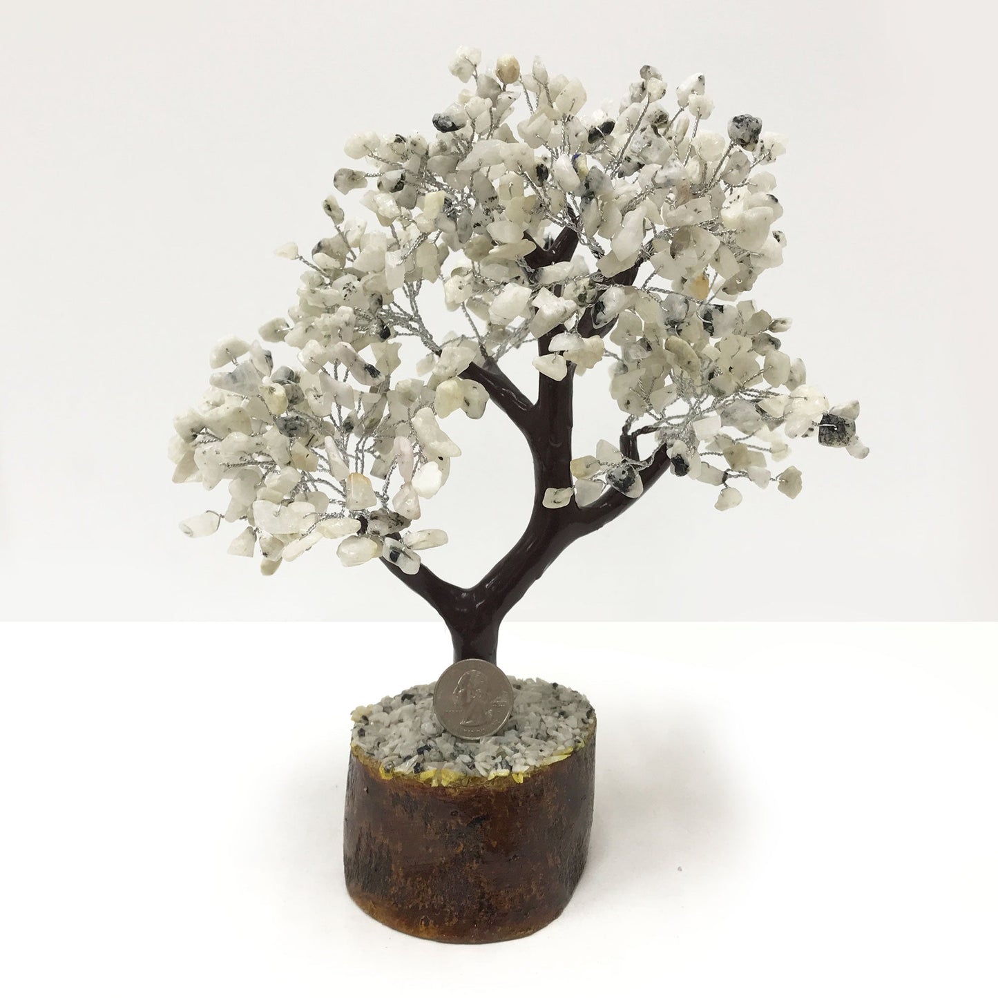 Rainbow Moonstone Crystal Gemstone Tree Home Decor - Gem Avenue