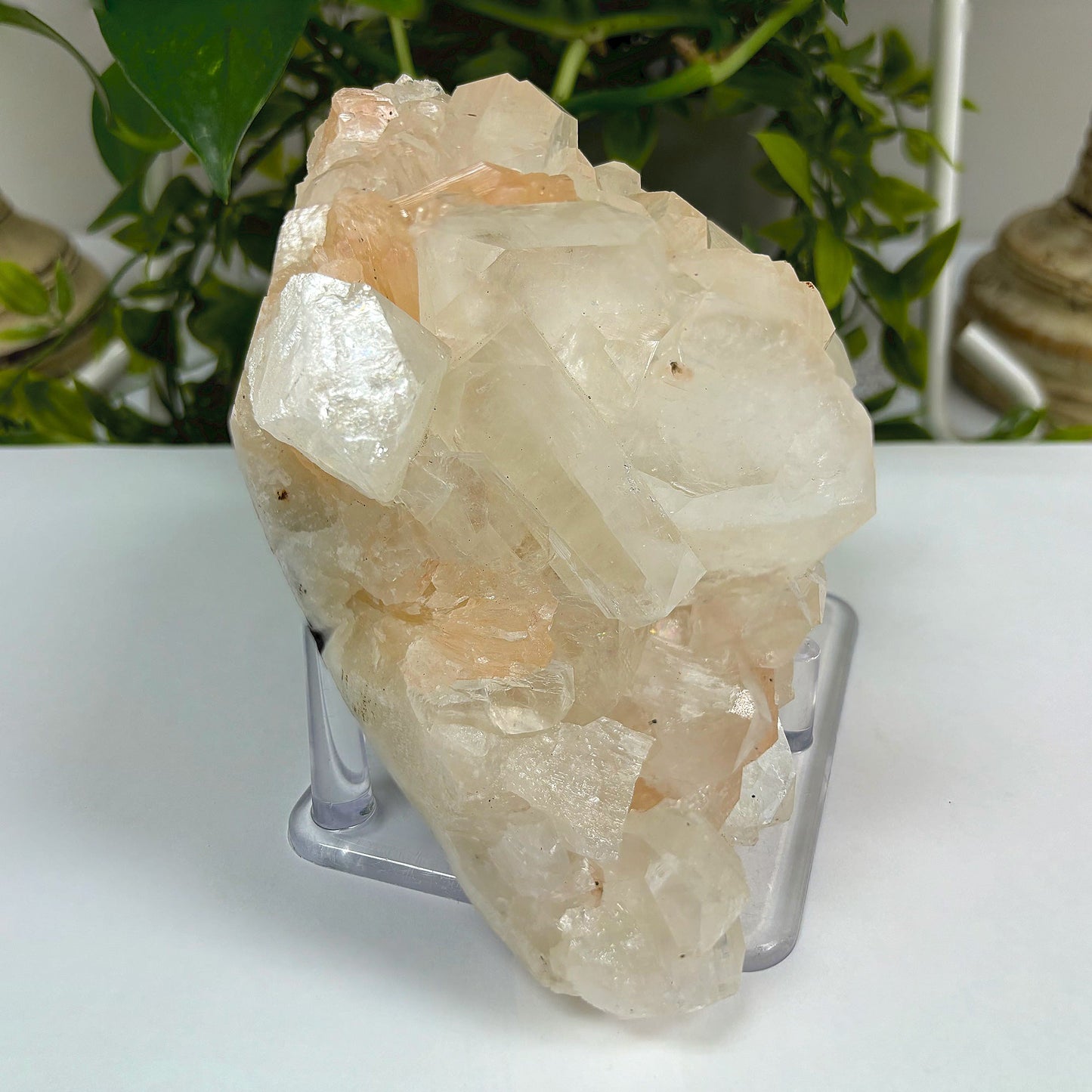 Natural Apophyllite & Heulandite Raw Crystal Specimen Ideal for Collectors, Meditation & Decorative Display