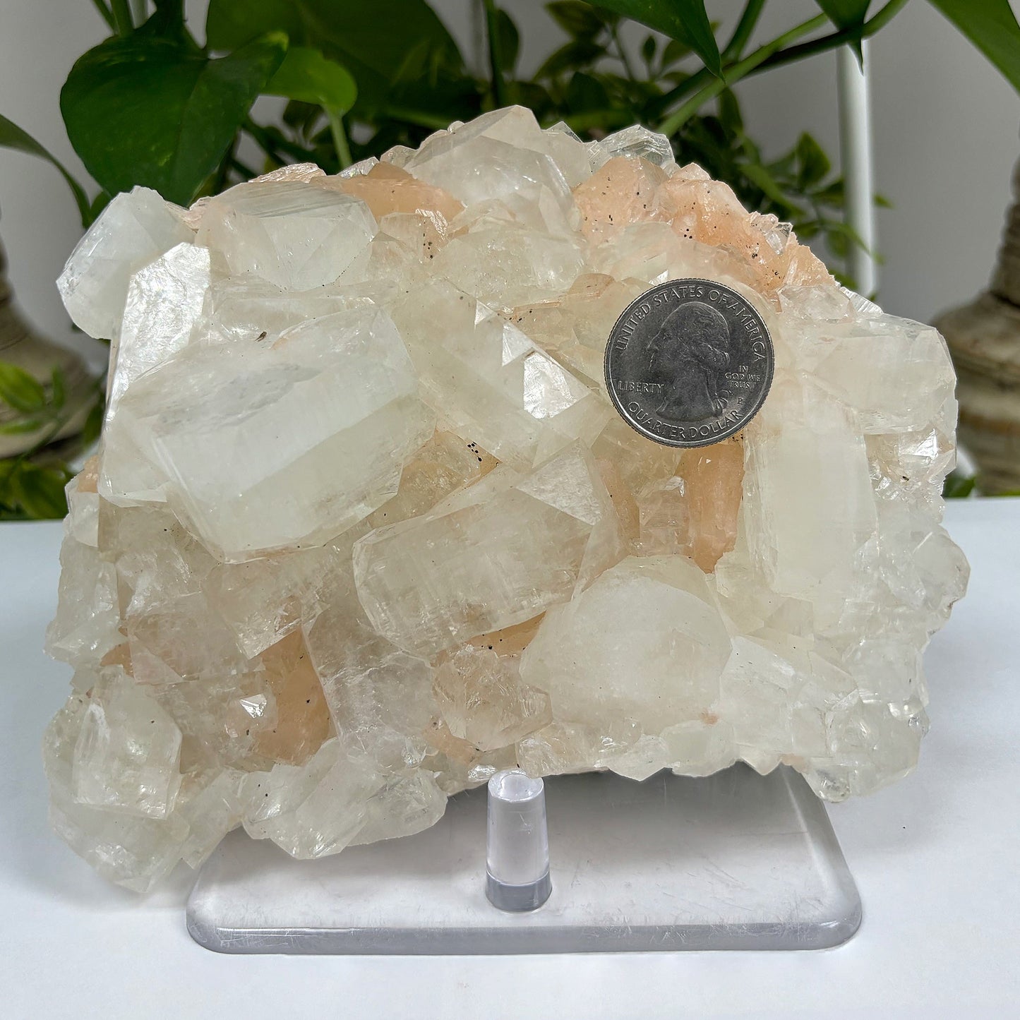 Natural Apophyllite & Heulandite Raw Crystal Specimen Ideal for Collectors, Meditation & Decorative Display