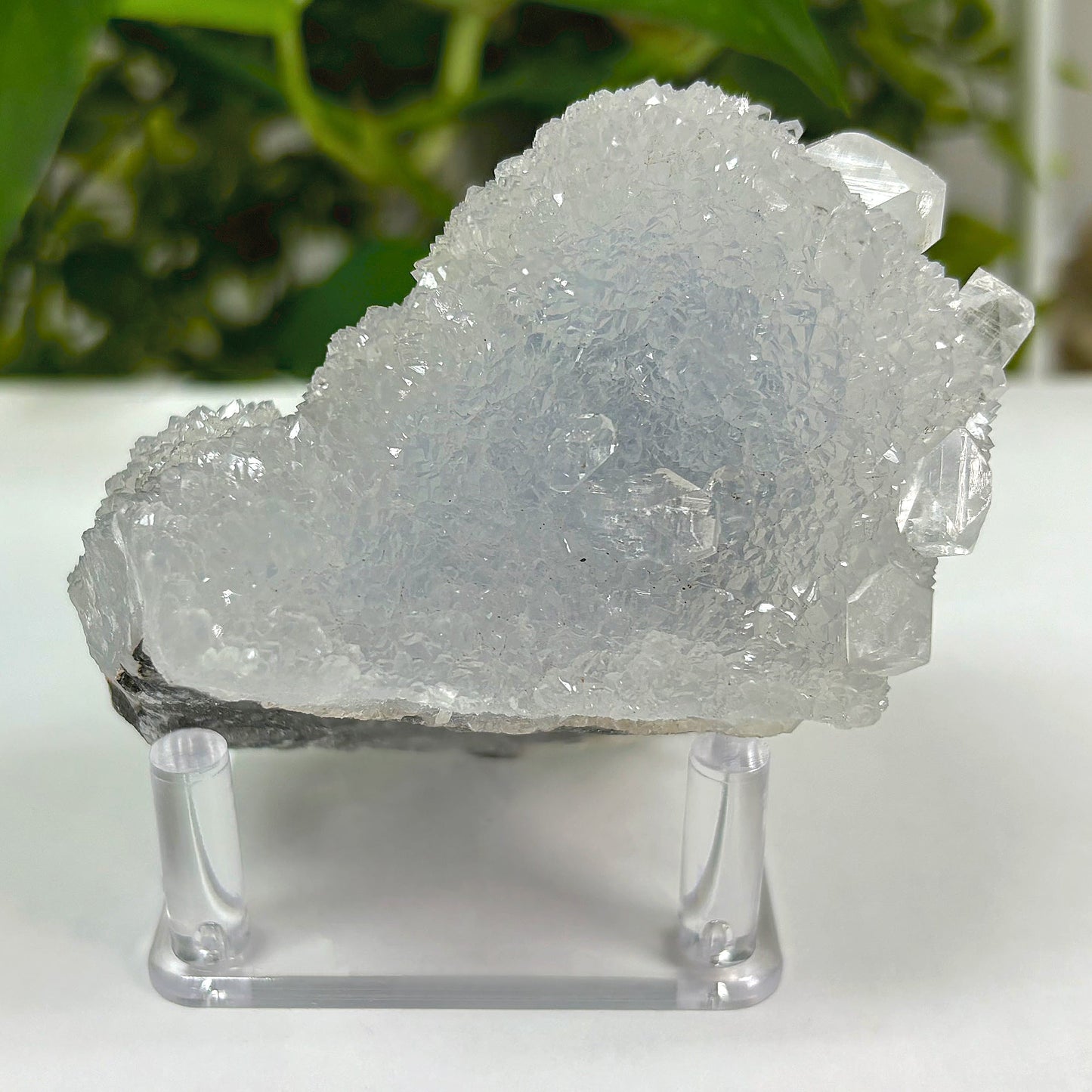 Natural Chalcedony Apophyllite Mineral Specimen Unique Crystal for Collectors & Home Decor