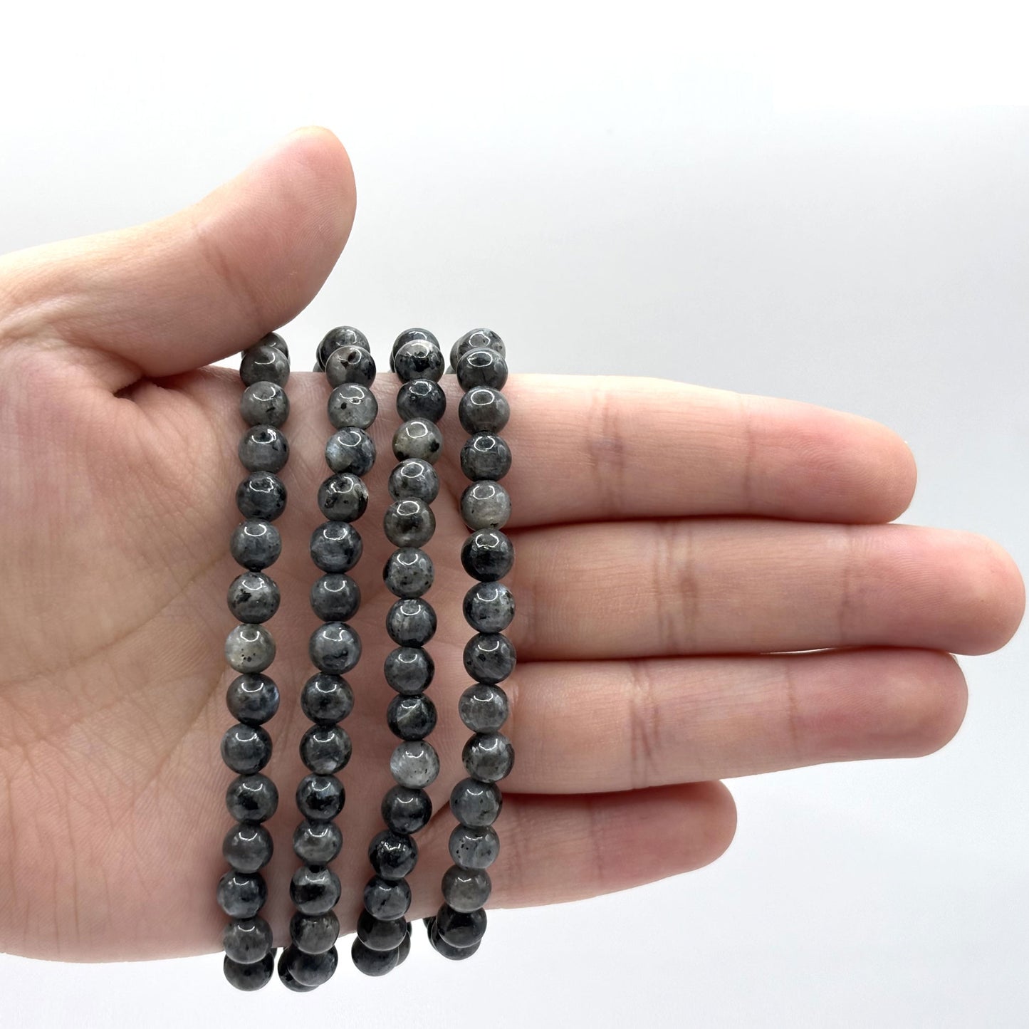 6mm Larvikite Gemstone Bracelet - Gem Avenue Retail