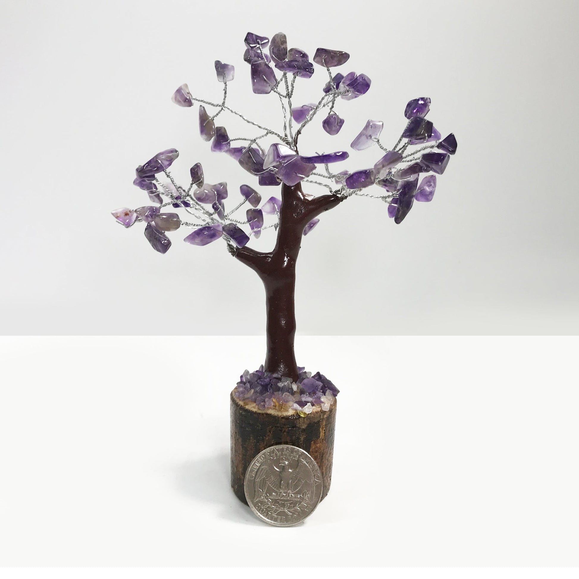 Natural Amethyst Crystal Gemstone Tree Home Decor - Gem Avenue