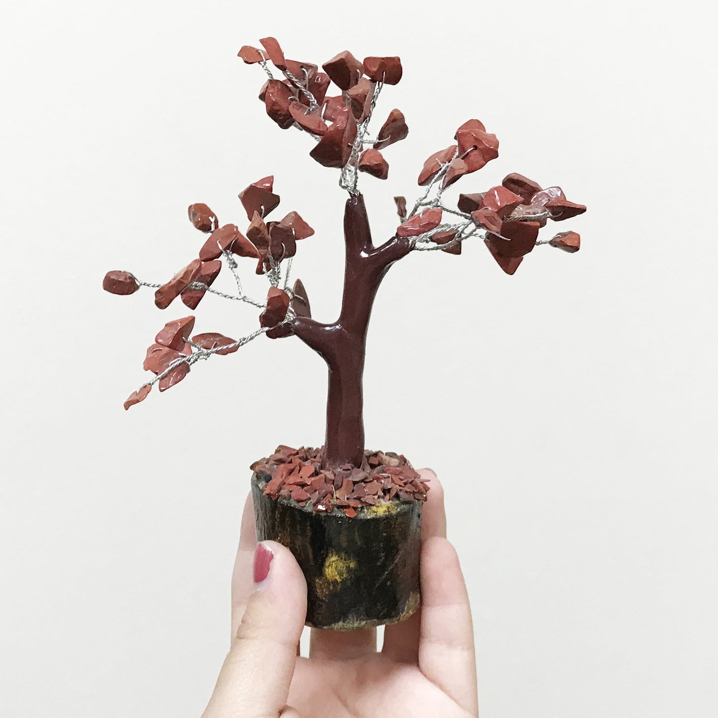 Natural Red Jasper Crystal Gemstone Tree Home Decor - Gem Avenue