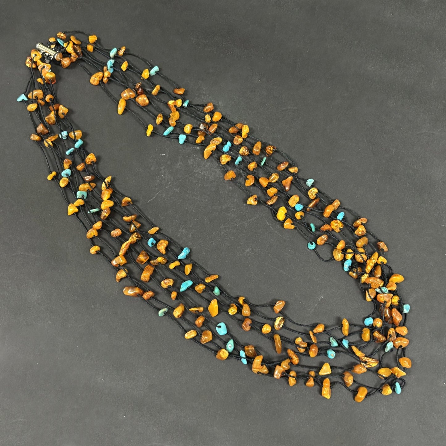 Natural Amber Chips Necklace - Gem Avenue