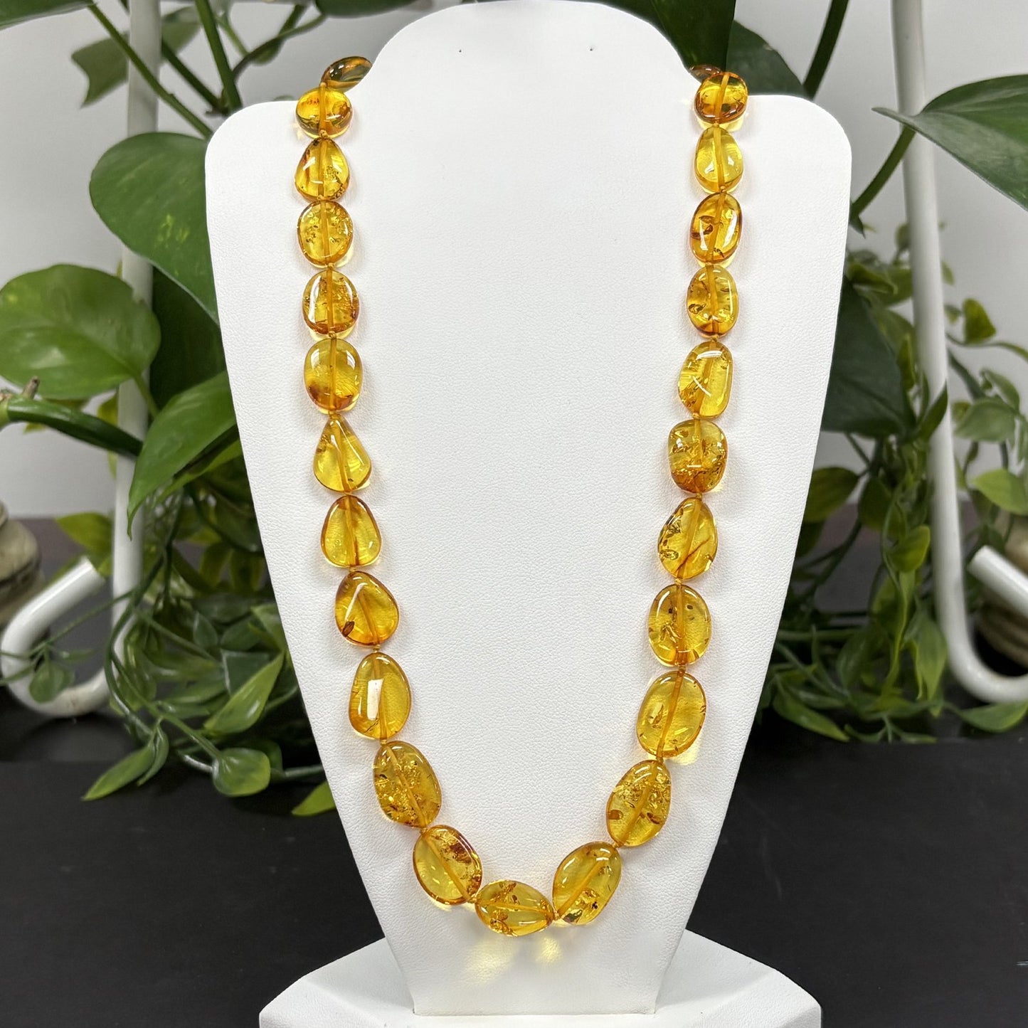 Natural Amber Beads Necklace - Gem Avenue