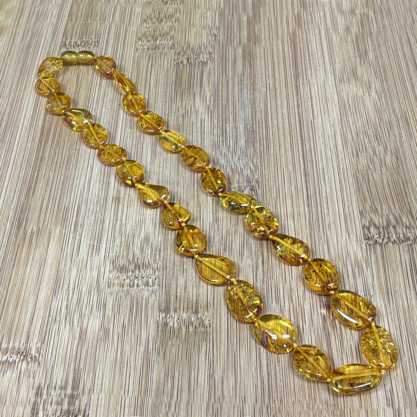 Natural Amber Beads Necklace - Gem Avenue