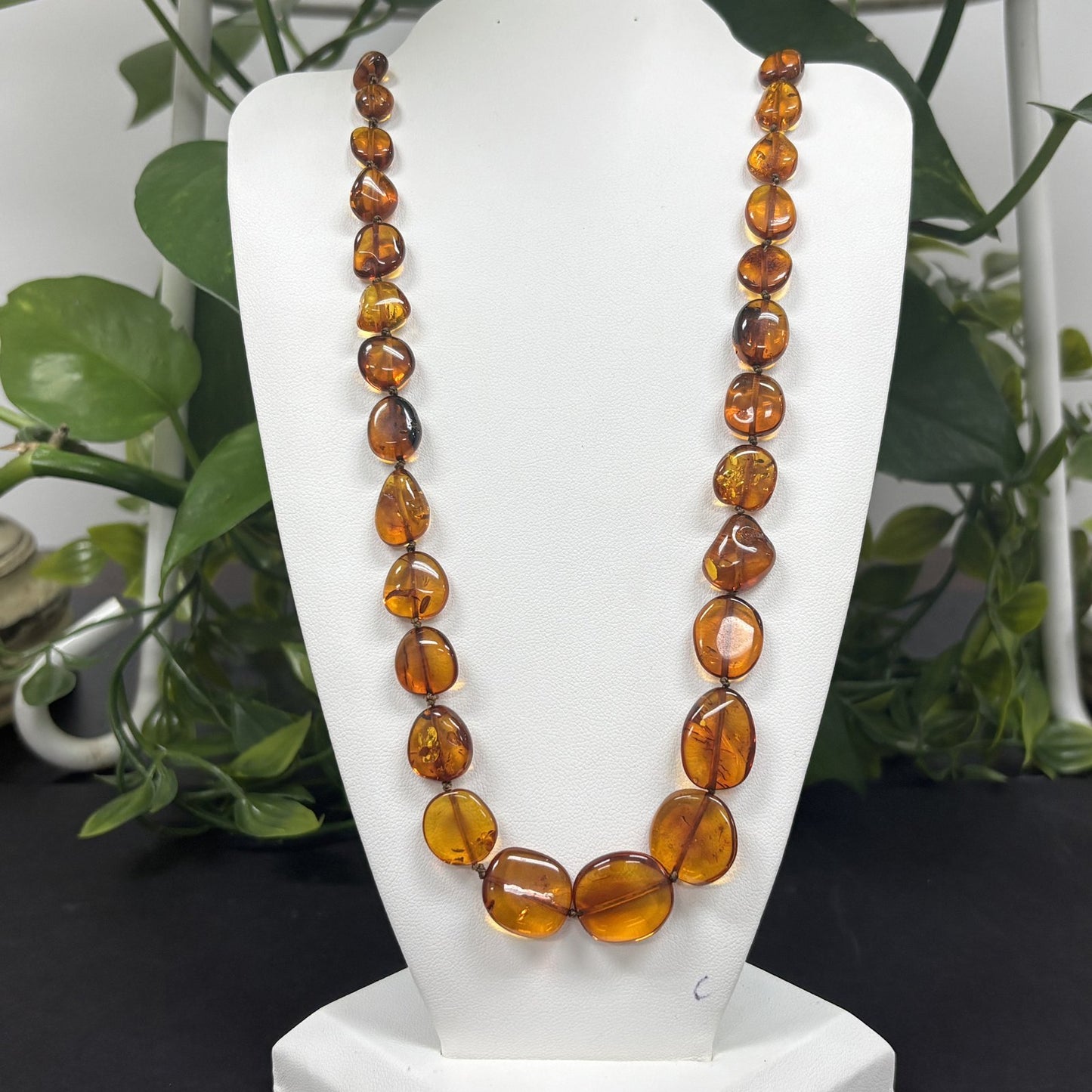Natural Baltic Amber Beads Necklace - Gem Avenue