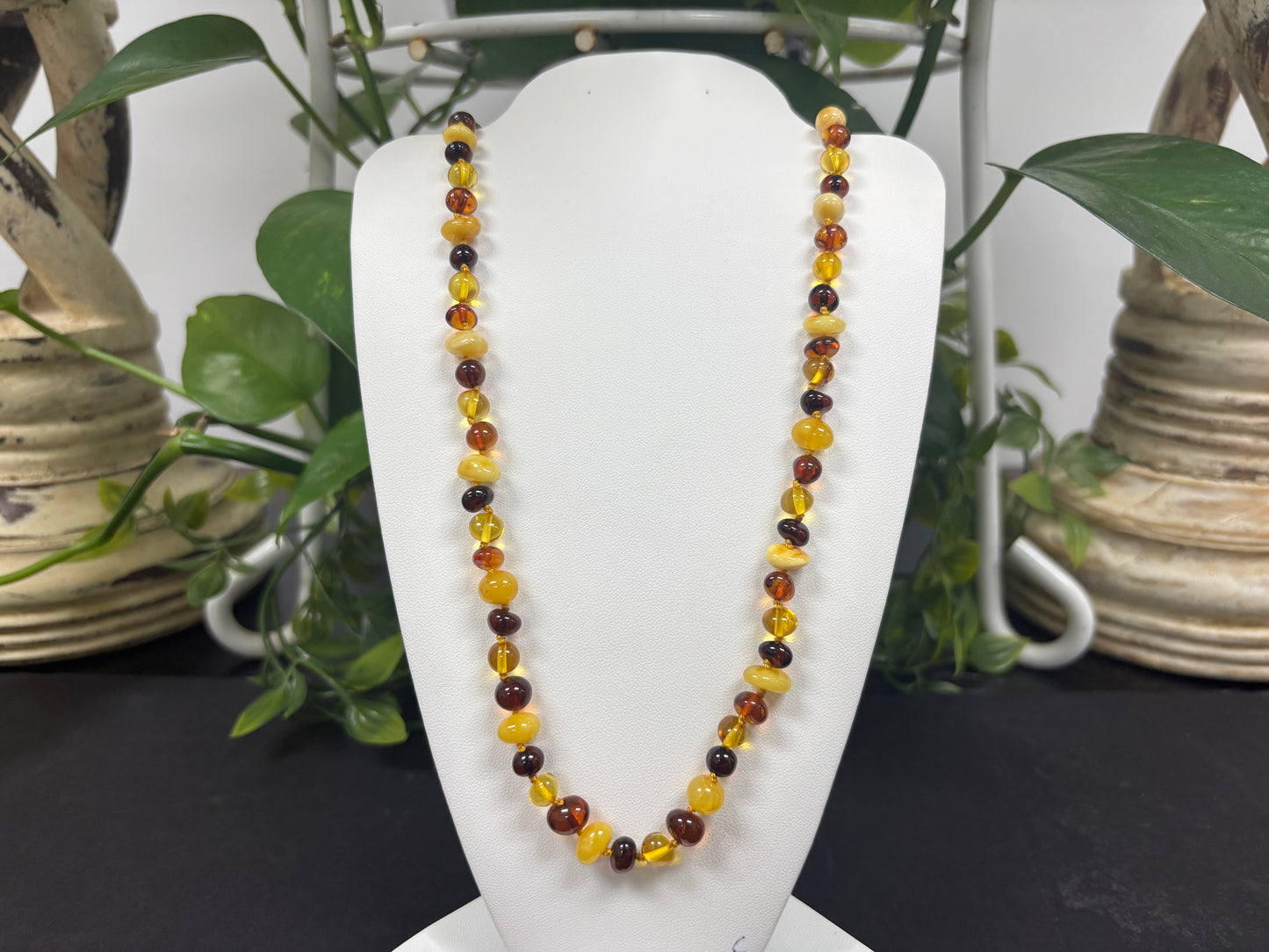 Amber Beads Necklace - Gem Avenue