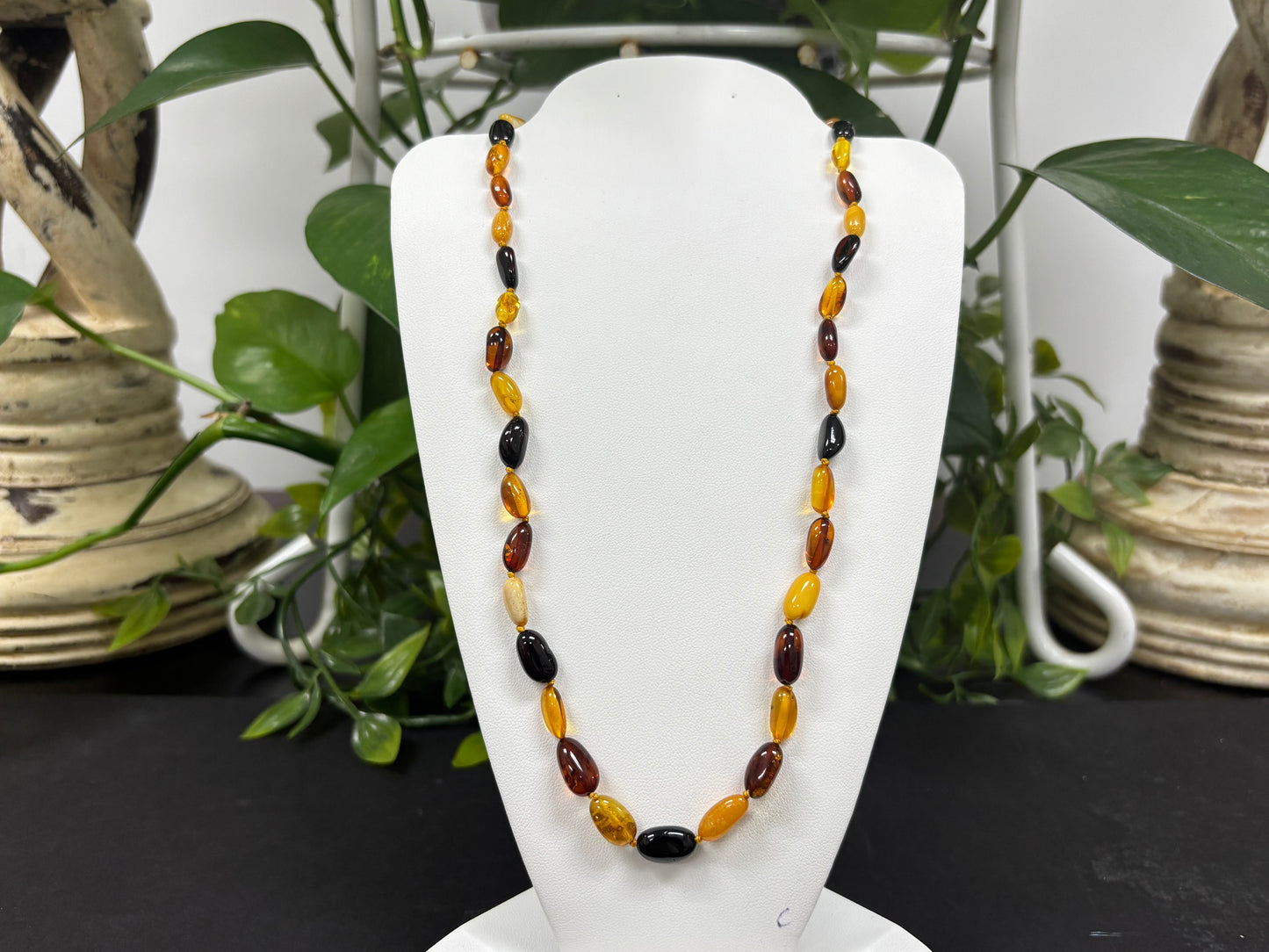 Amber Beads Necklace - Gem Avenue