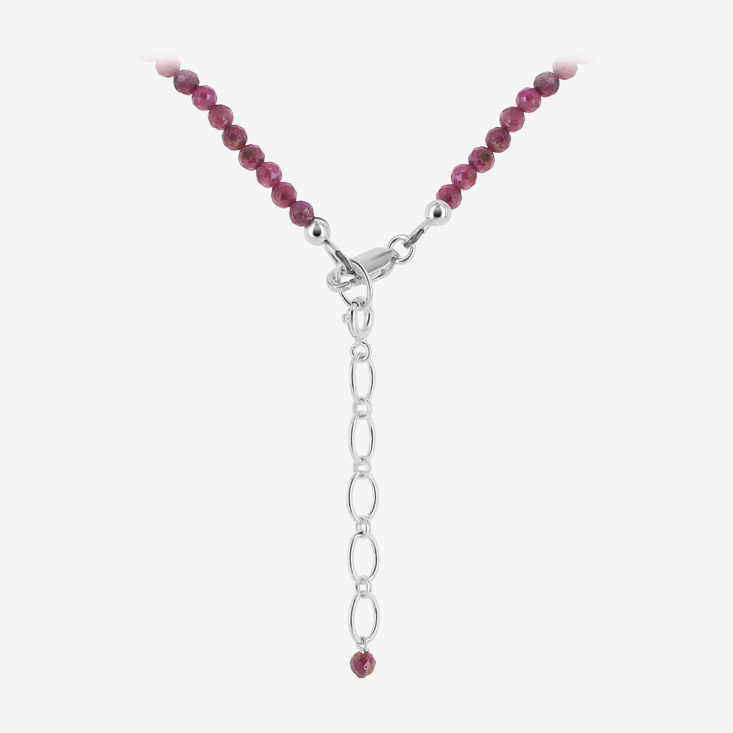 928 Sterling Silver Ruby Gemstone Necklace for Women - Gem Avenue