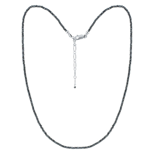 925 Sterling Silver Hematite Gemstone Necklace for Women - Gem Avenue