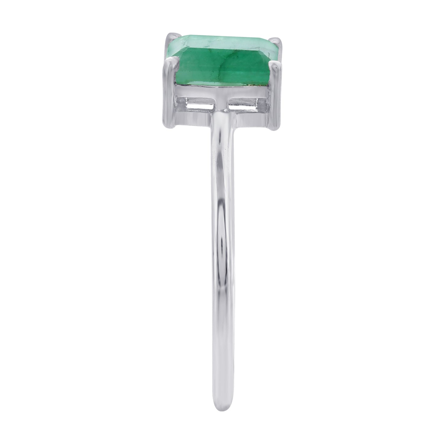925 Sterling Silver Emerald Gemstone Rings - Gem Avenue