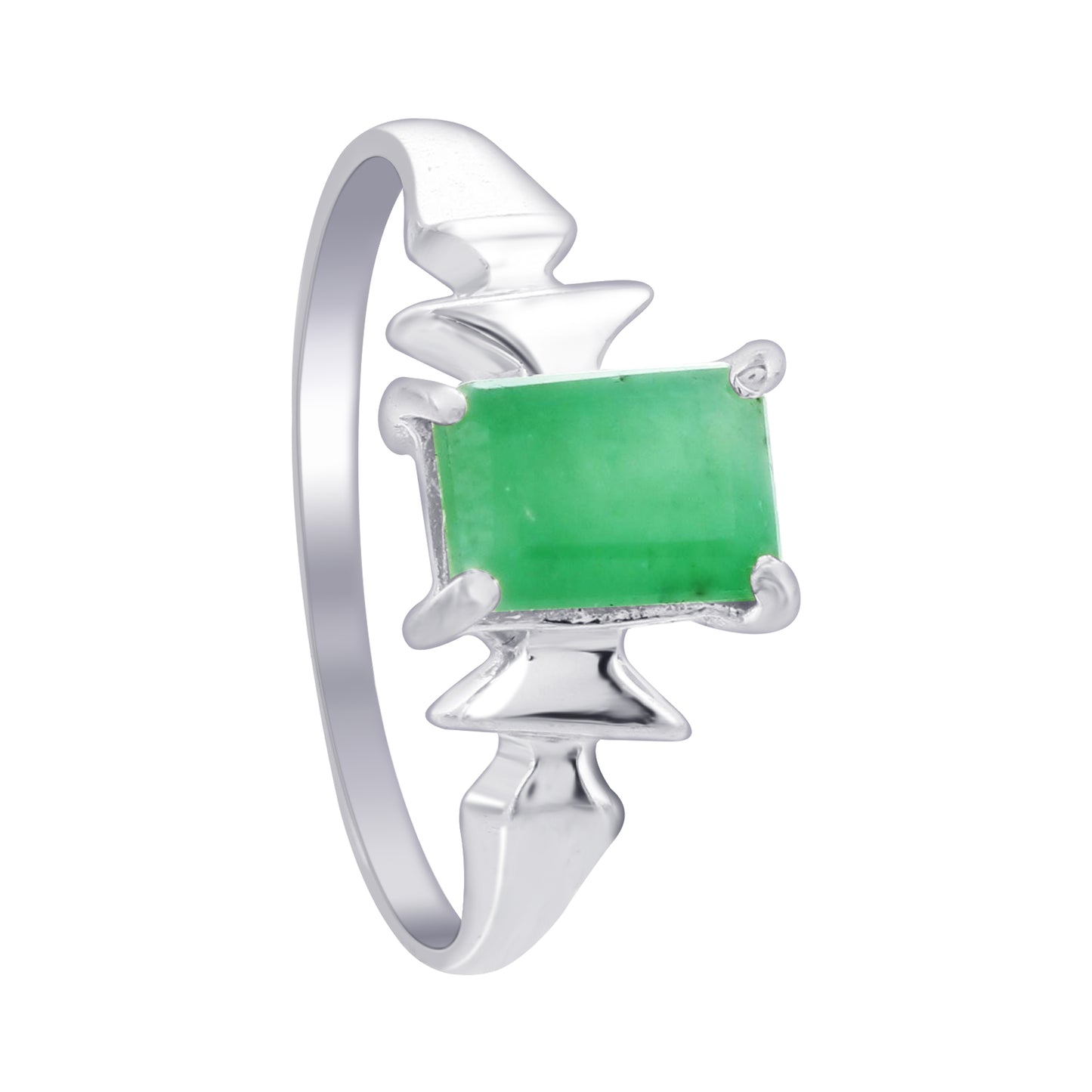 925 Sterling Silver Emerald Rings - Gem Avenue