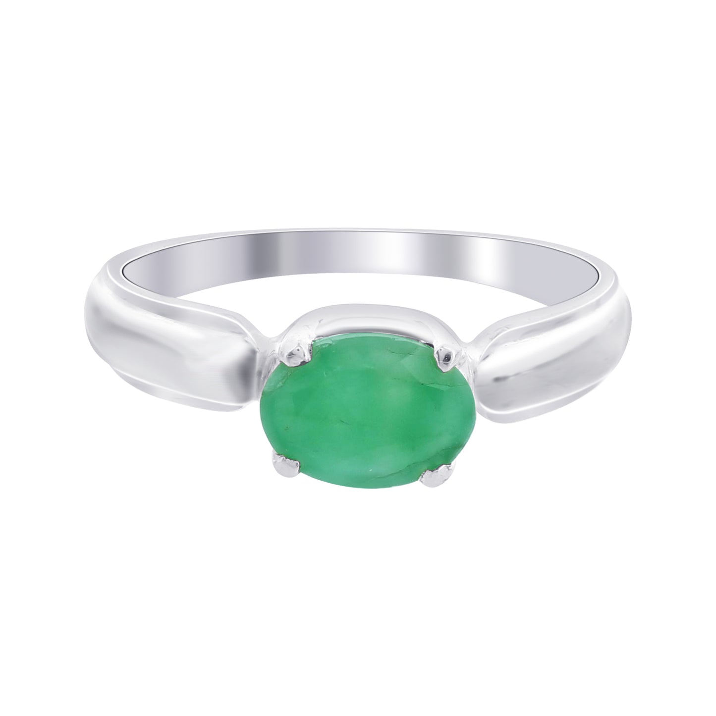 925 Sterling Silver Emerald Ring - Gem Avenue