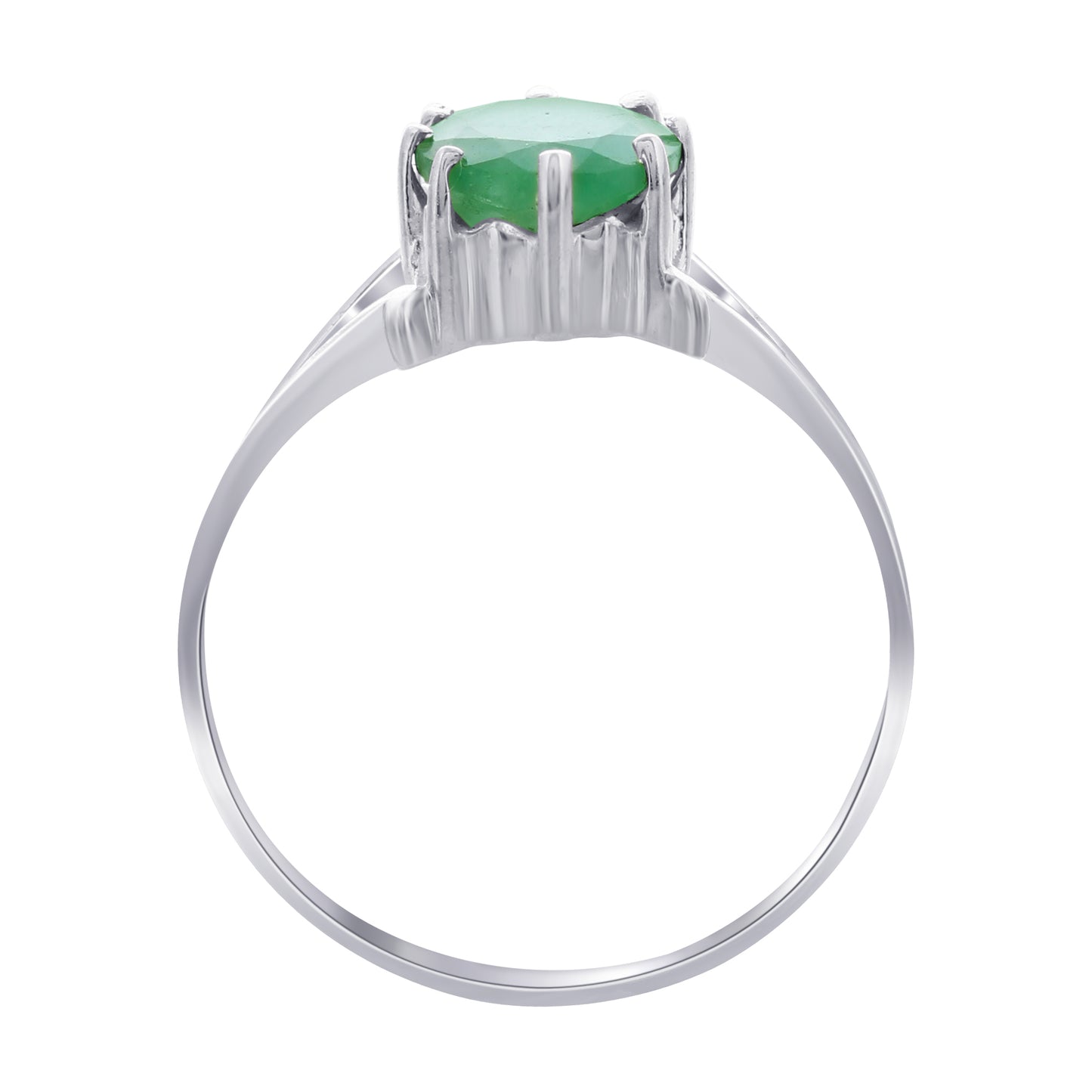 925 Sterling Silver Emerald Rings - Gem Avenue