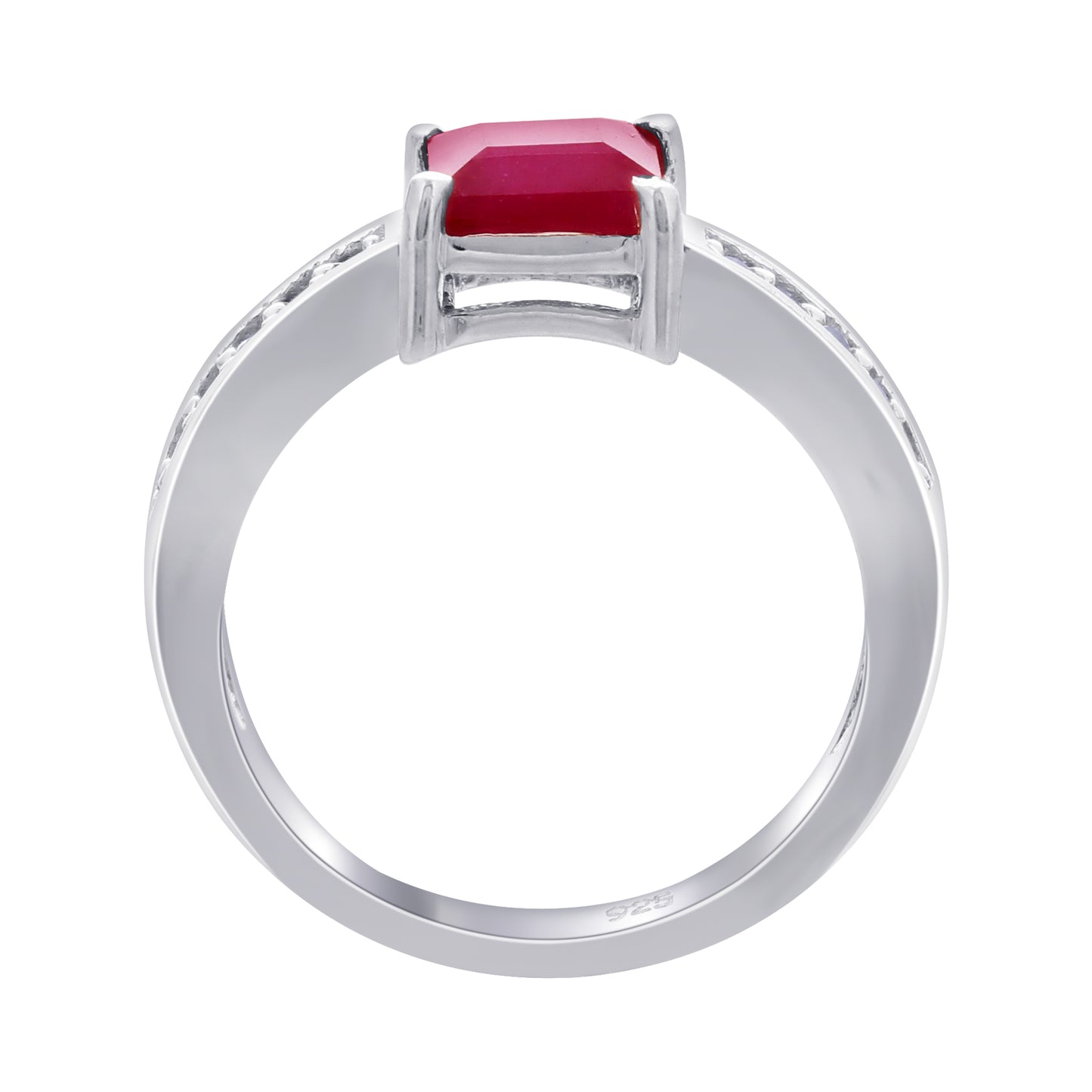 925 Sterling Silver Ruby Gemstone Ring - Gem Avenue