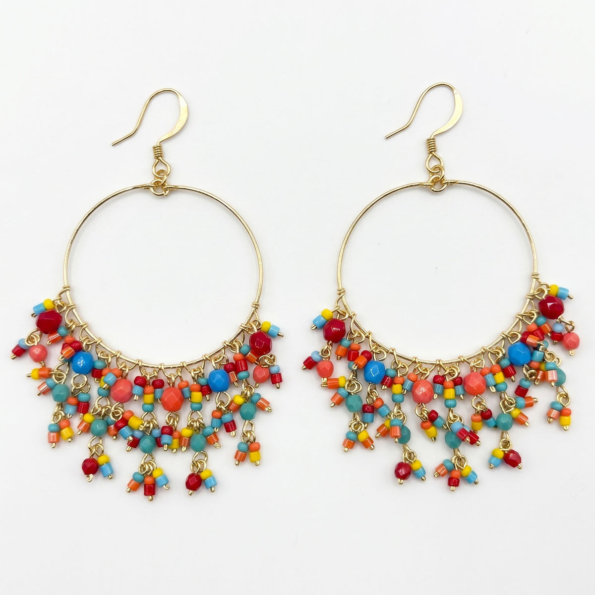Multicolor Boho Chandelier Earrings - Gem Avenue Retail