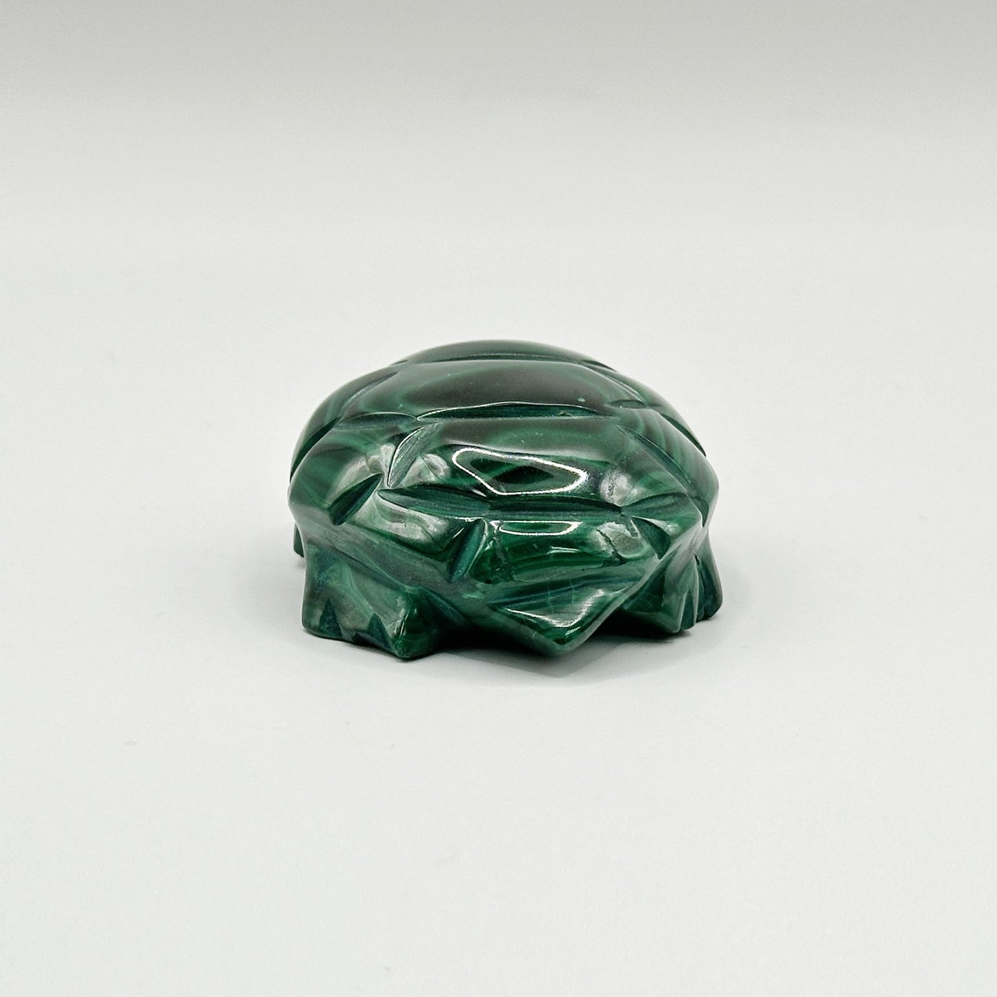 Natural Malachite Turtle Carving - Gem Avenue