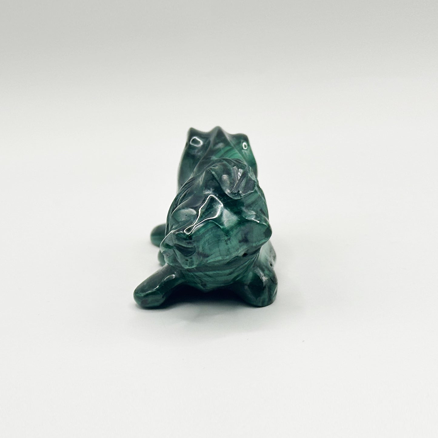 Natural Malachite Lion Carving - Gem Avenue