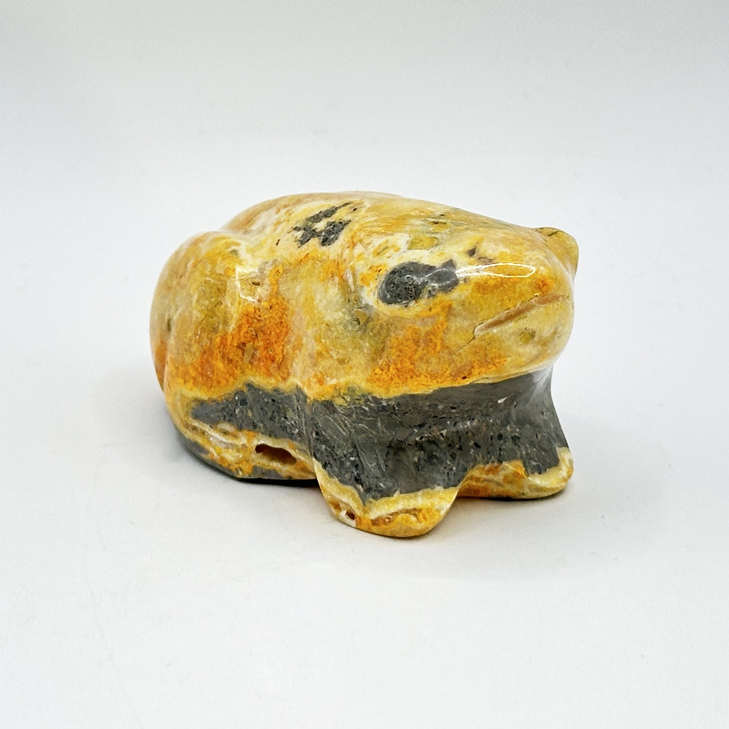 Bumble Be Jasper Frog Carving - Gem Avenue