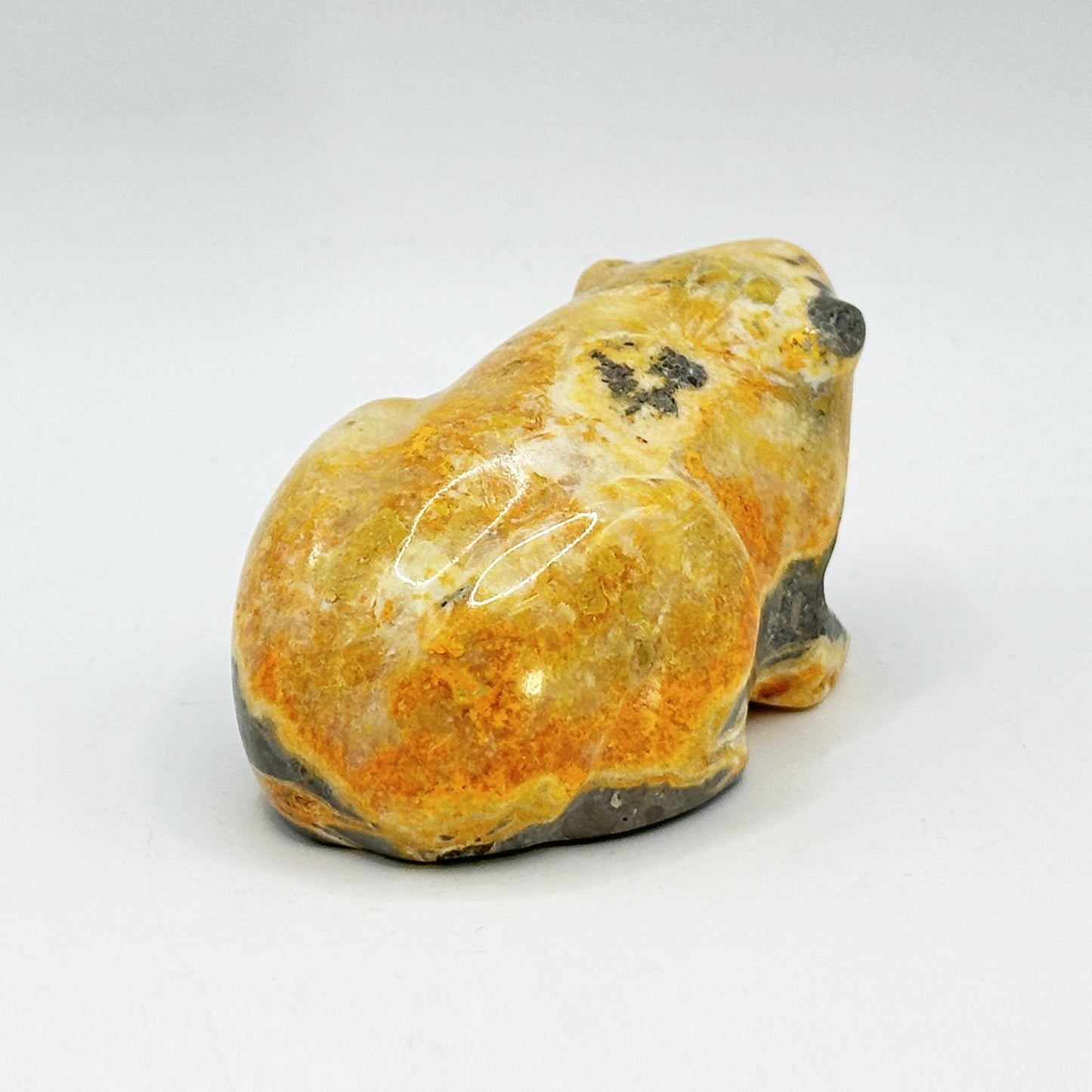 Bumble Be Jasper Frog Carving - Gem Avenue