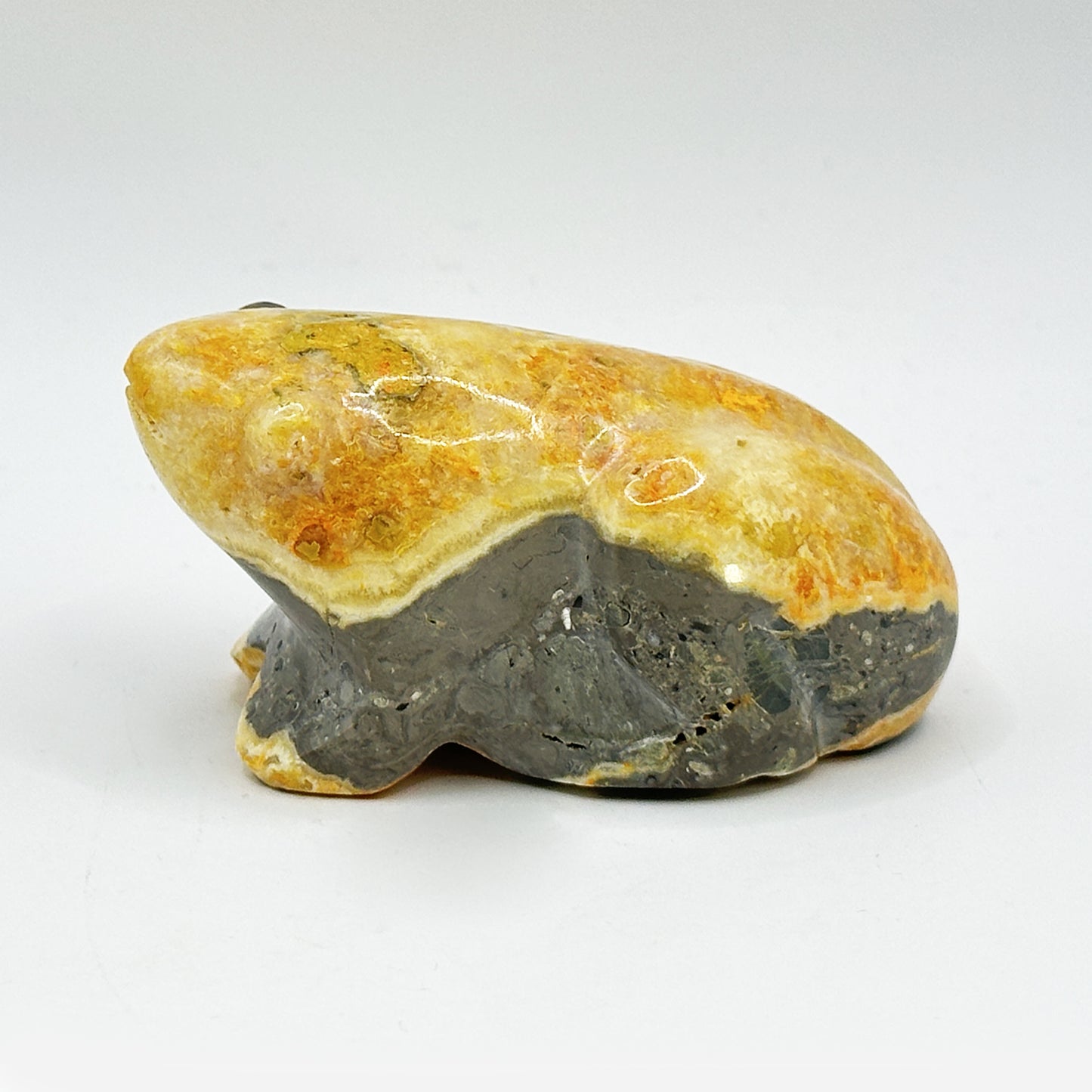 Bumble Be Jasper Frog Carving - Gem Avenue