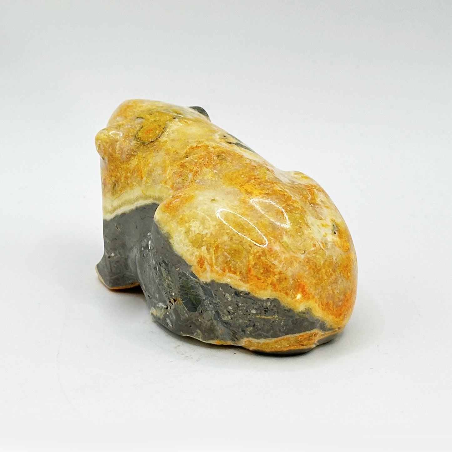 Bumble Be Jasper Frog Carving - Gem Avenue