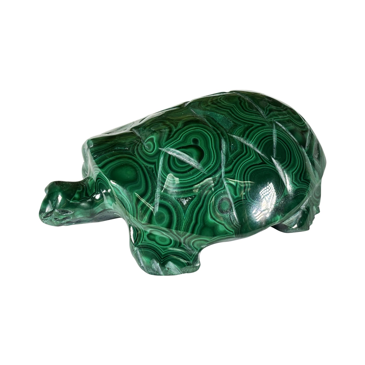 Malachite Gemstone Turtle Figurine - Gem Avenue Retail