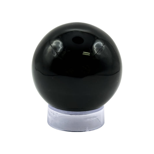 Polished Black Obsidian Crystal Sphere 2" Natural Gemstone Ball for Protection, Energy Healing, Meditation & Home Decor  RBL320