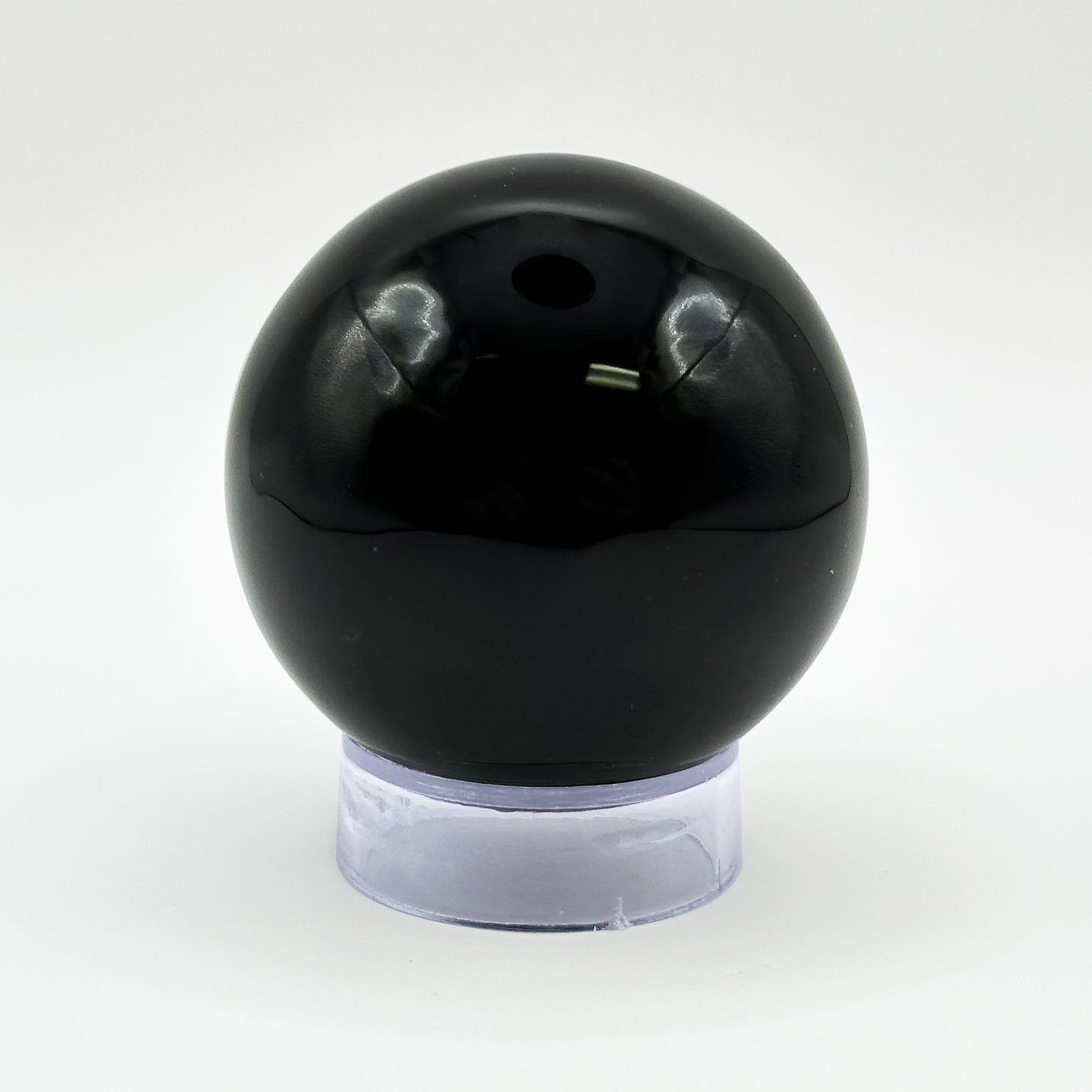 Polished 2" Black Obsidian Crystal Sphere Natural Gemstone Decor Ball for Healing & Meditation - RBL320