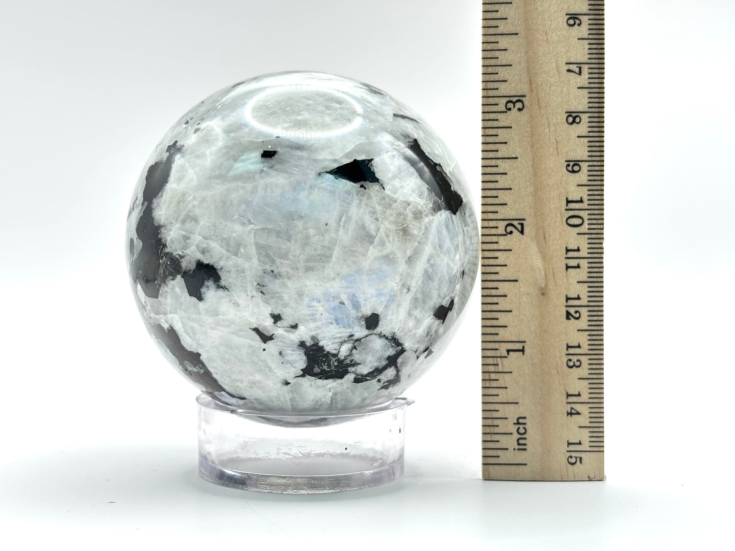 Rainbow Moonstone Crystal Sphere - Gem Avenue Retail