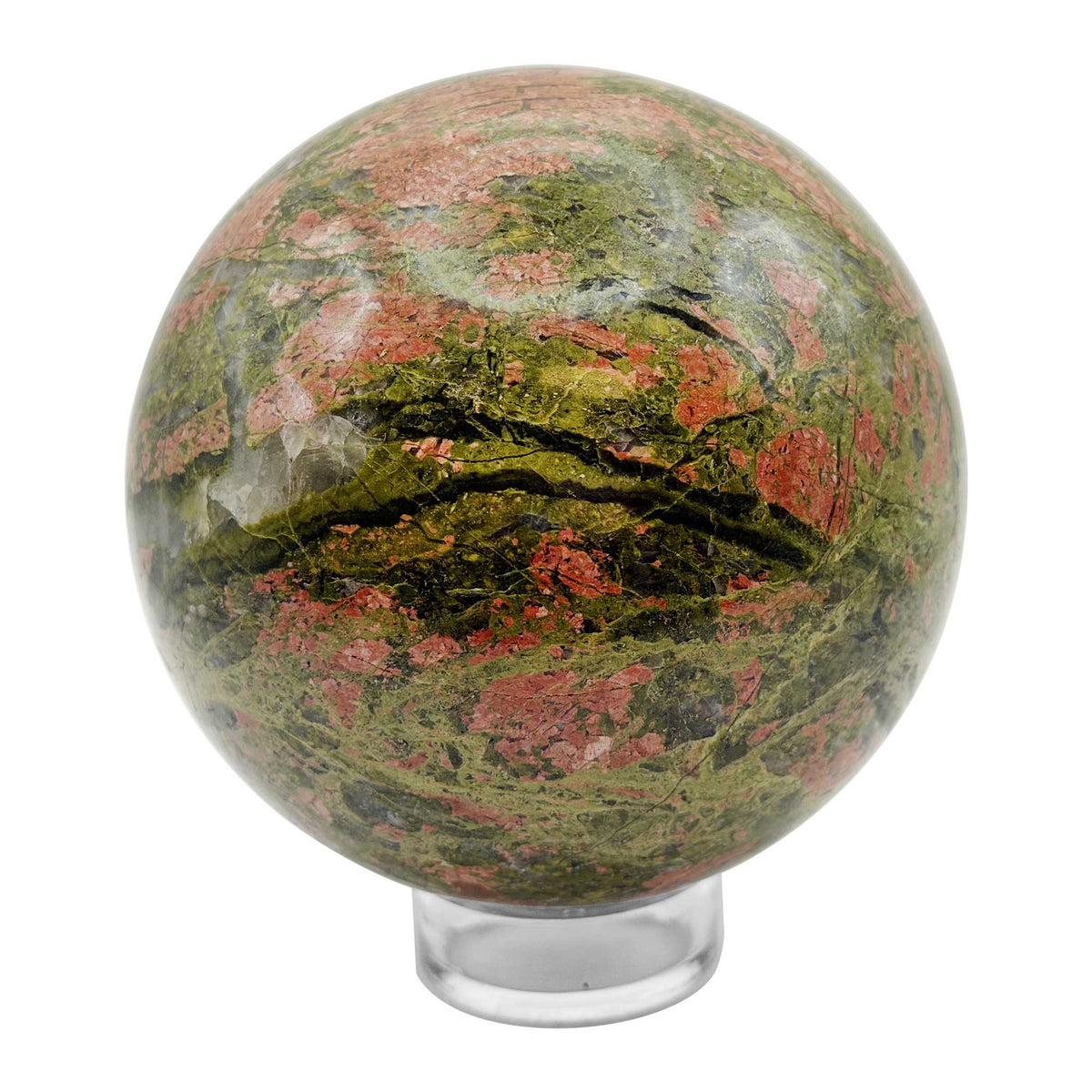 Unakite Crystal Sphere - Gem Avenue Retail