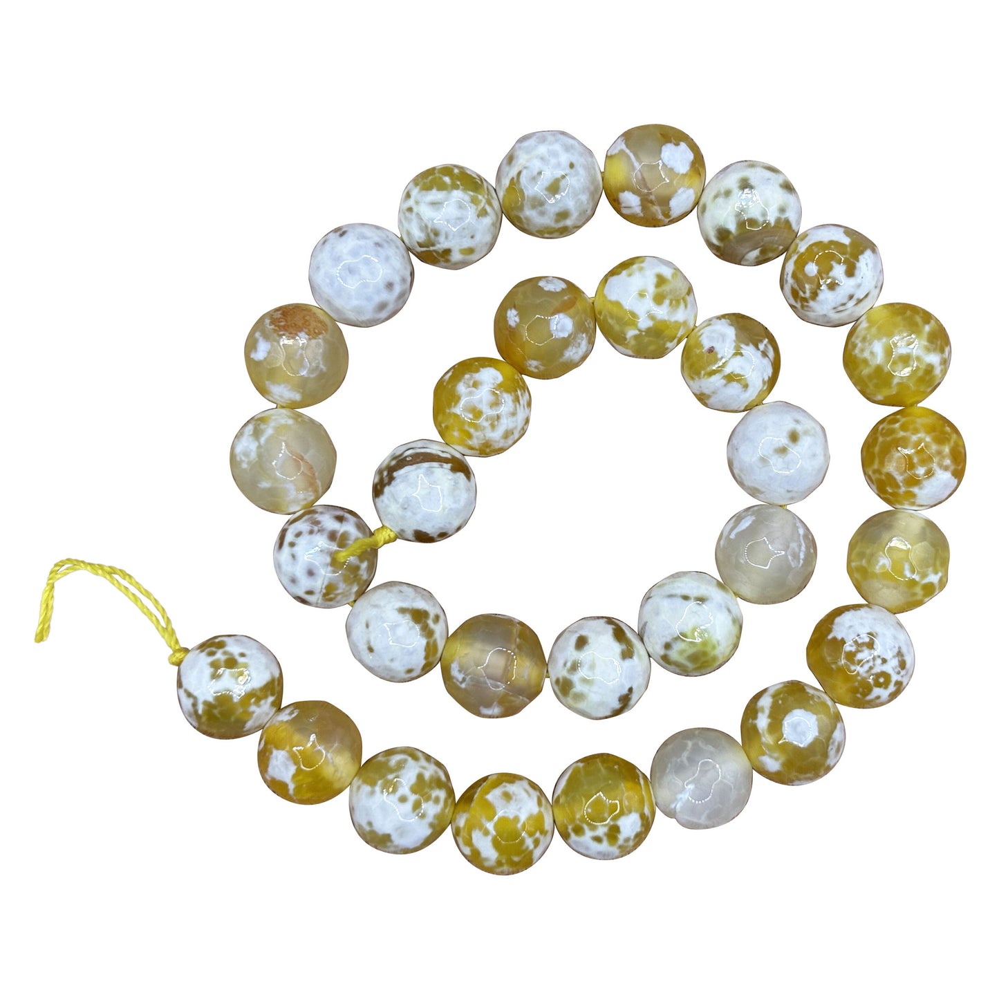 Yellow Agate Gemstone Beads Strand -
Gem Avenue Retail