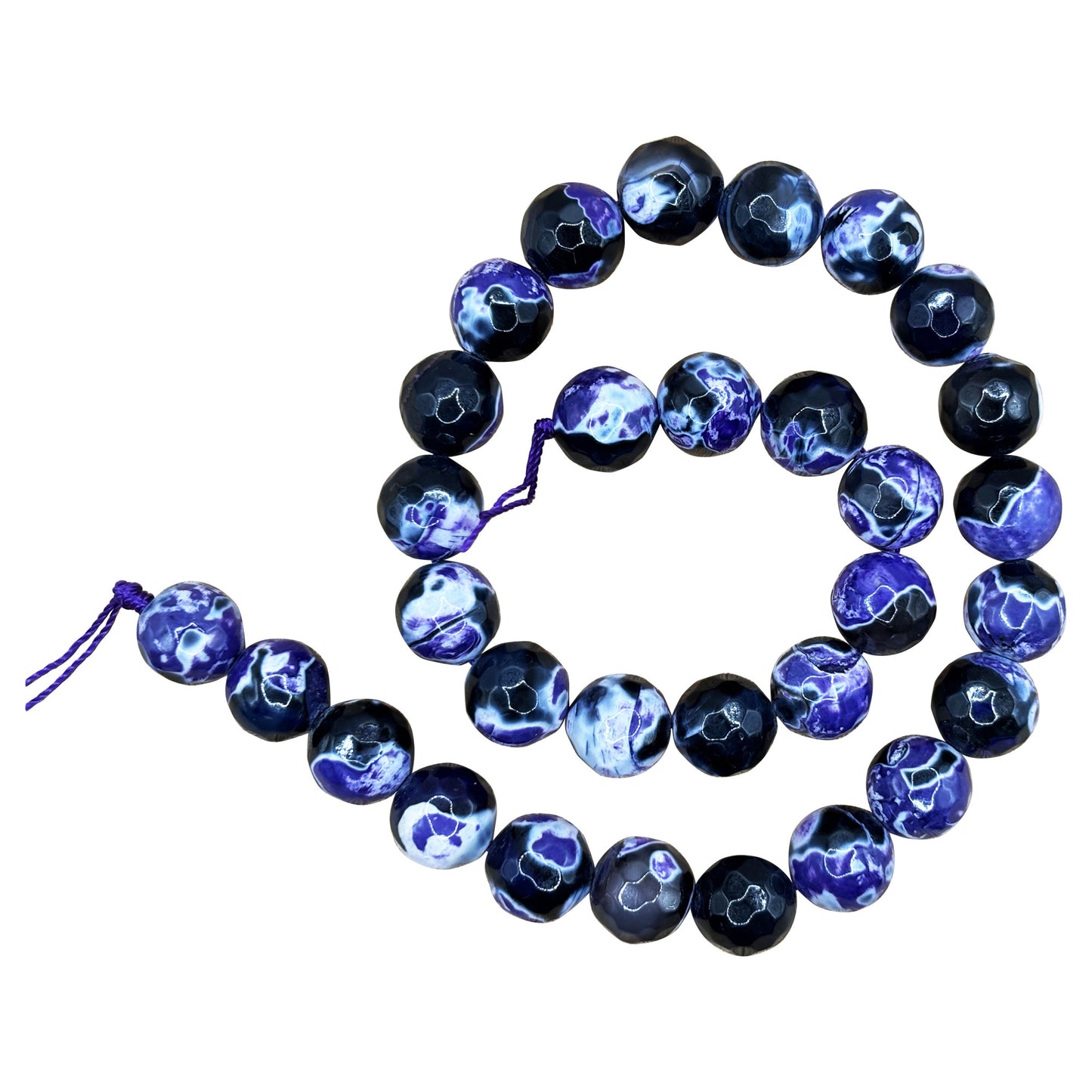 Purple Agate Gemstone Beads Strand - Gem Avenue Retail