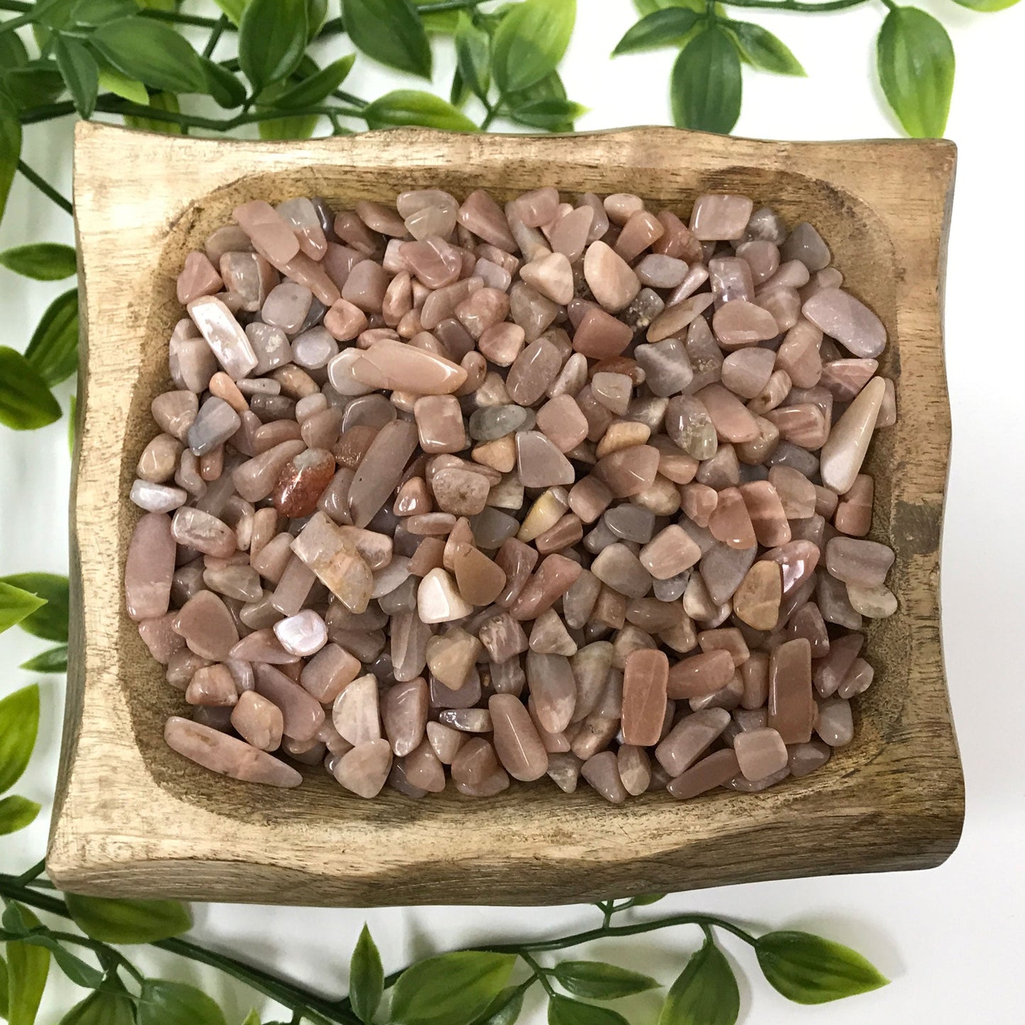 Natural Sunstone Tumbled Chips - Gem Avenue