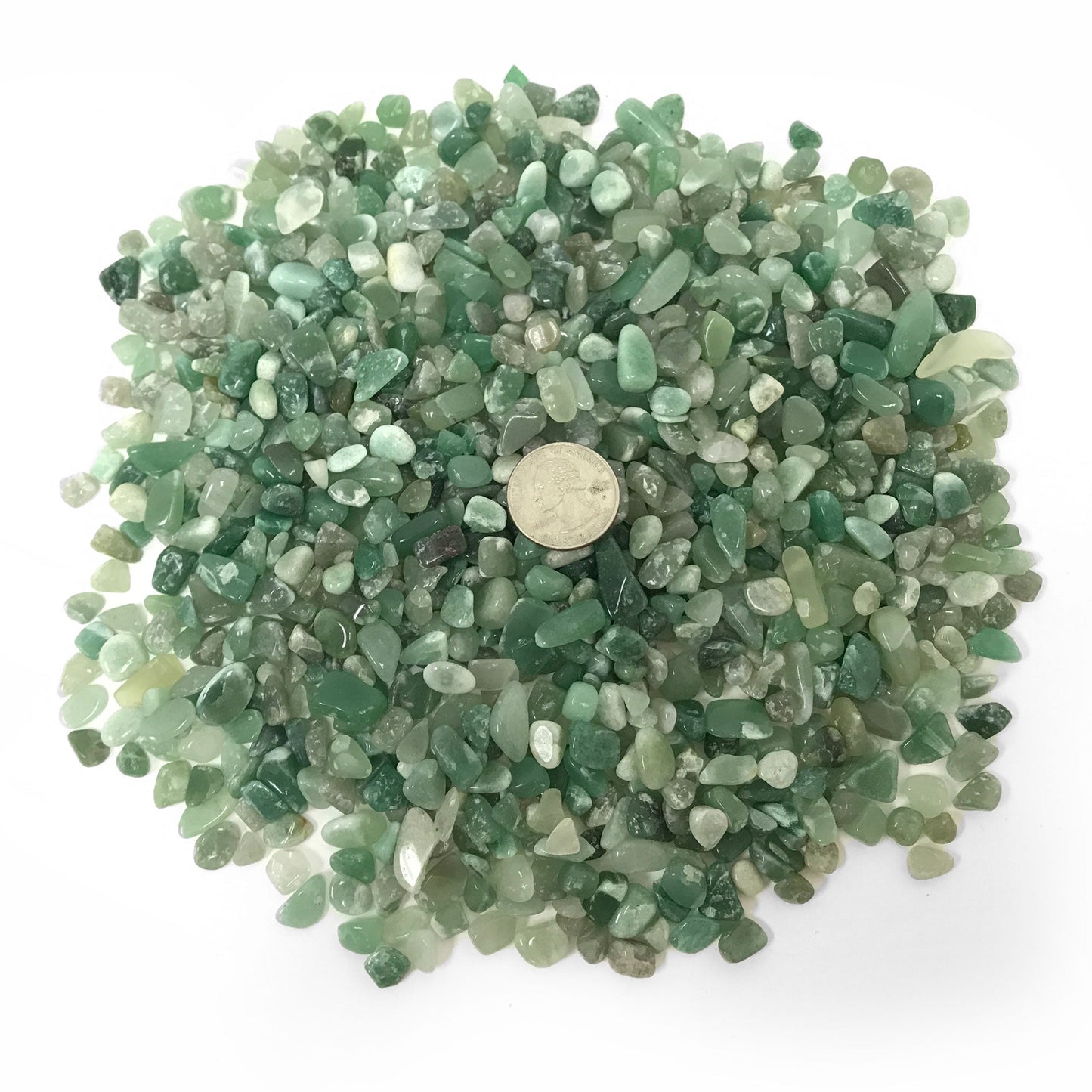 Natural Green Aventurine Tumbled Chips - Gem Avenue