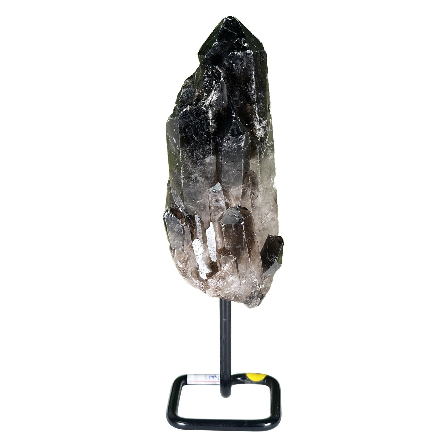 Natural Smoky Quartz Crystal Tower on Stand Polished Healing Stone Display Specimen