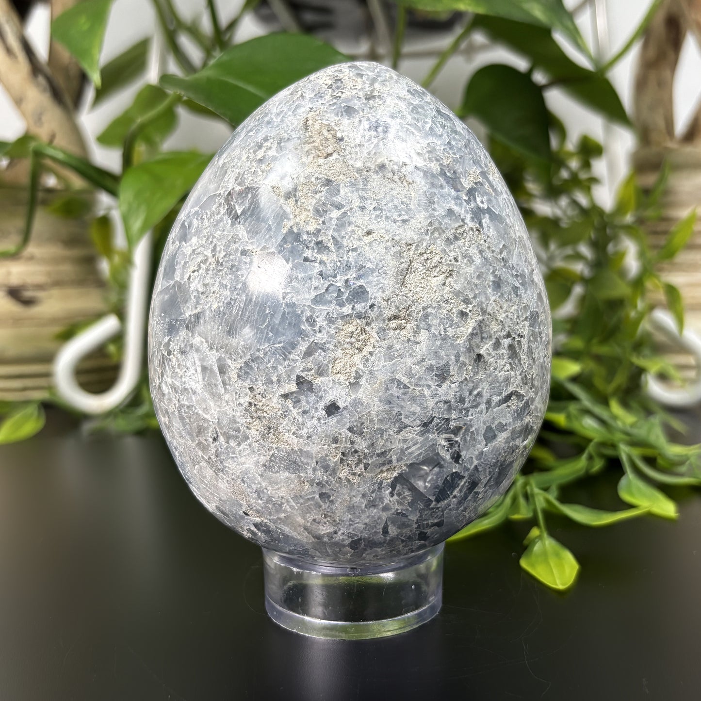 Natural Celestite Crystal Geode Blue Healing Stone for Meditation, Energy Work, Healing & Home Decor Display, Crystal Collecting, Gift for Loved Ones RGD773