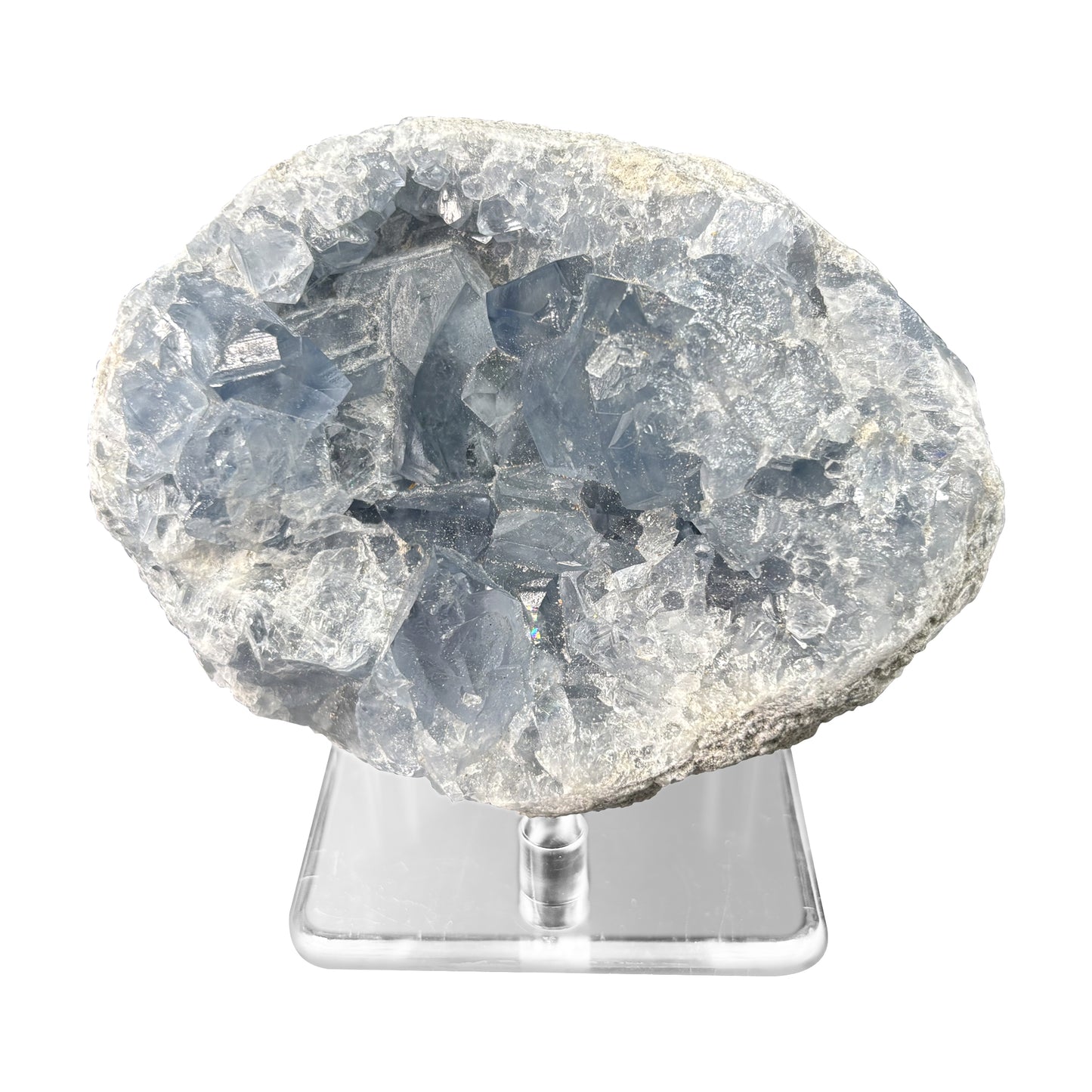 Celestite Crystal Geode - Gem Avenue
