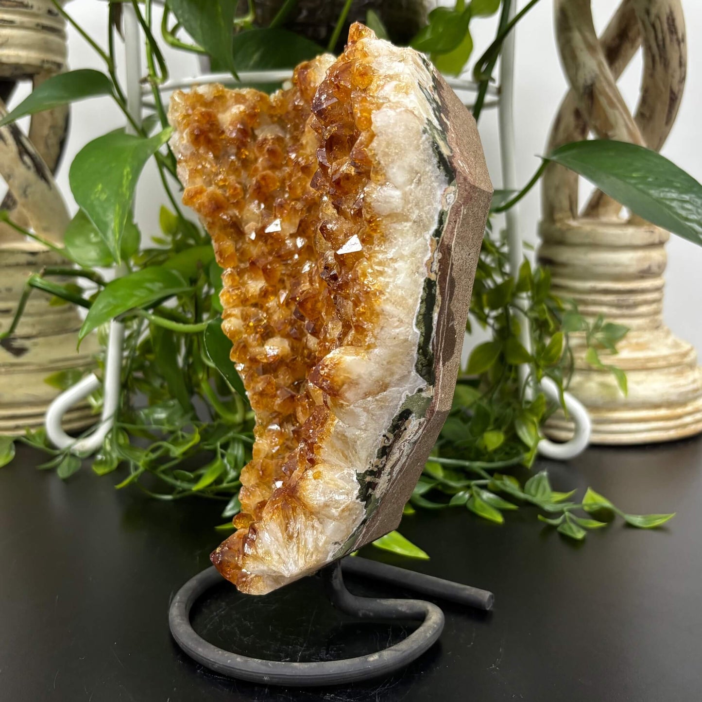 Citrine Cluster on Stand 8.75" Tall - RGD785
