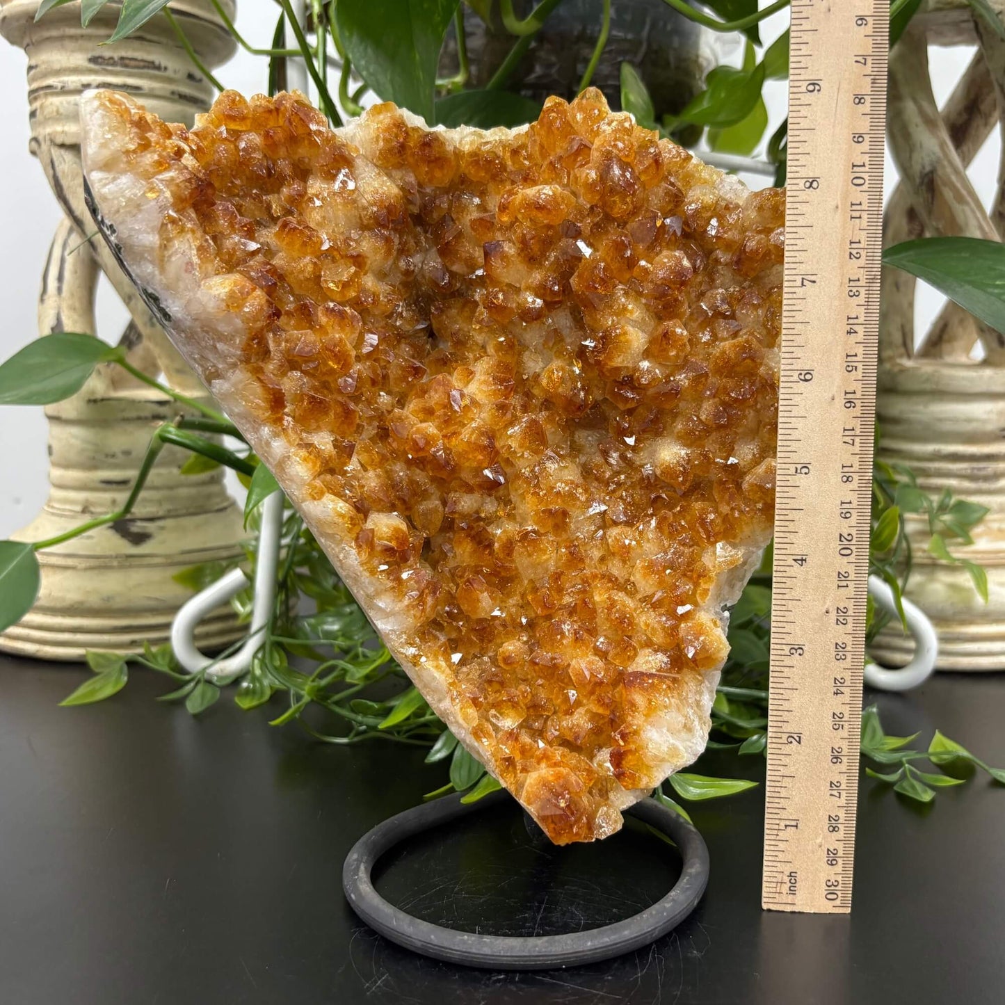 Citrine Cluster on Stand 8.75" Tall - RGD785