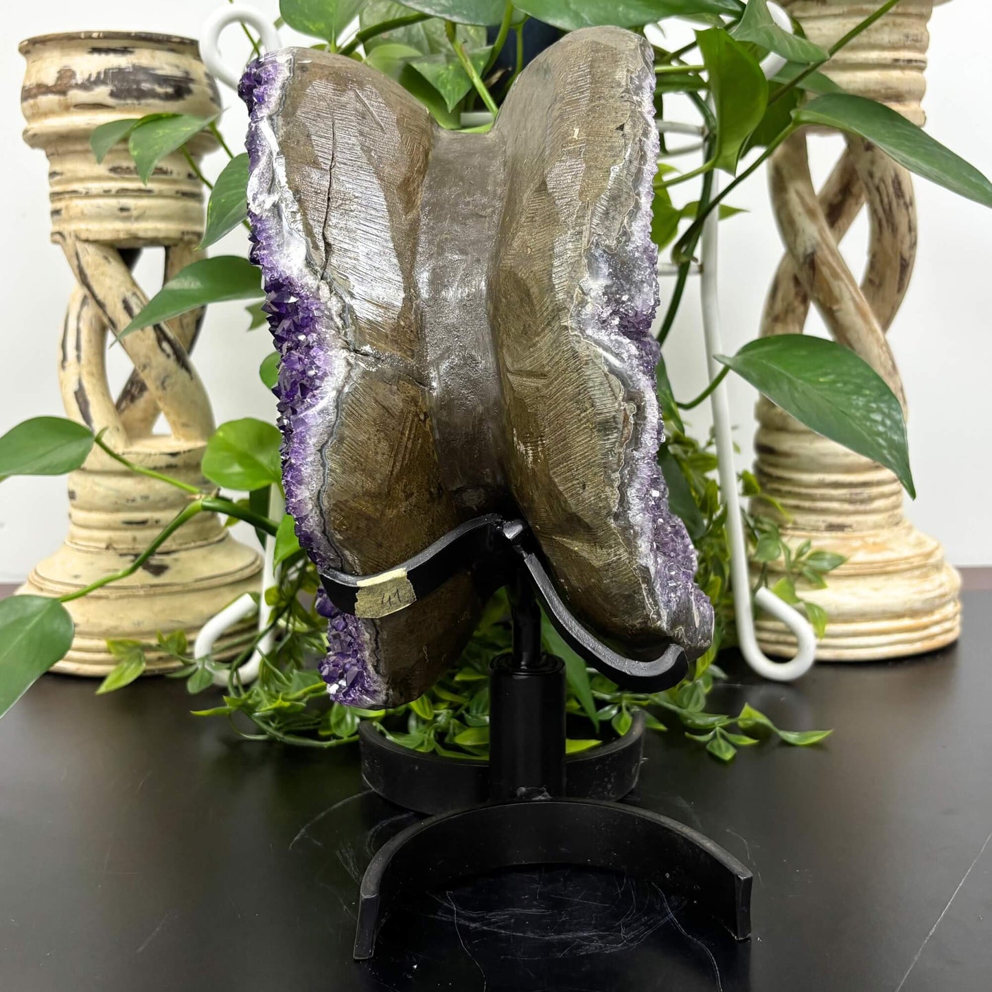 Double Sided Amethyst Geode On A Stand - Gem Avenue Store