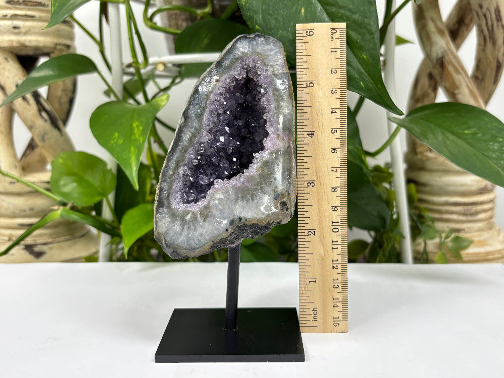 Purple Amethyst Crystal Geode - Gem Avenue