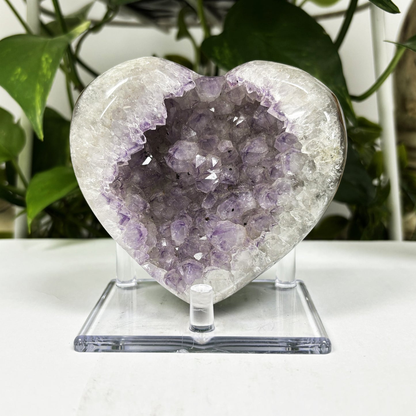 Natural Purple Amethyst Crystal Geode - Gem Avenue