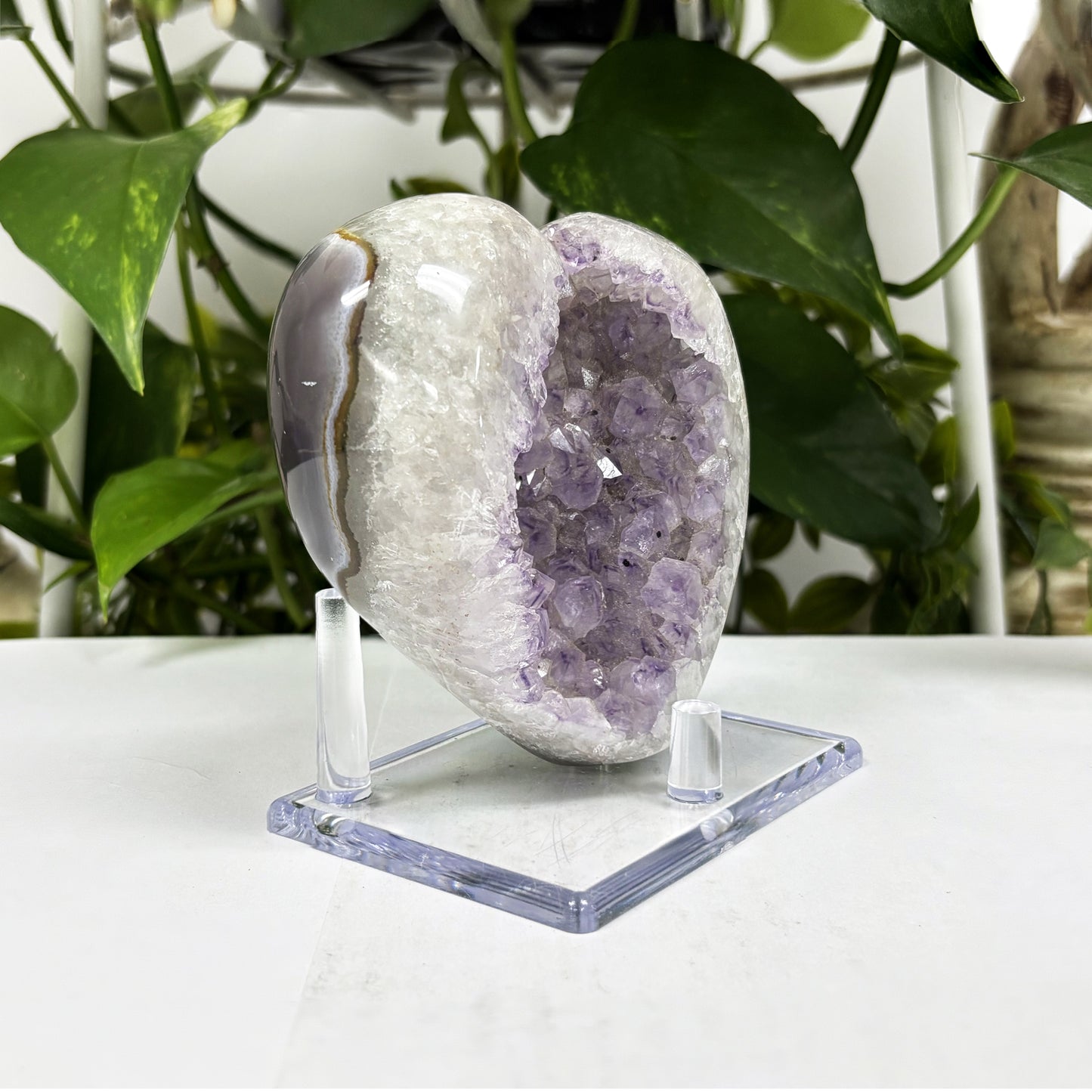 Natural Purple Amethyst Crystal Geode - Gem Avenue