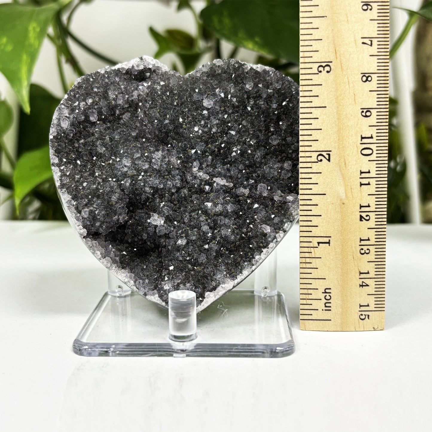 Natural Black Amethyst Crystal Geode - Gem Avenue
