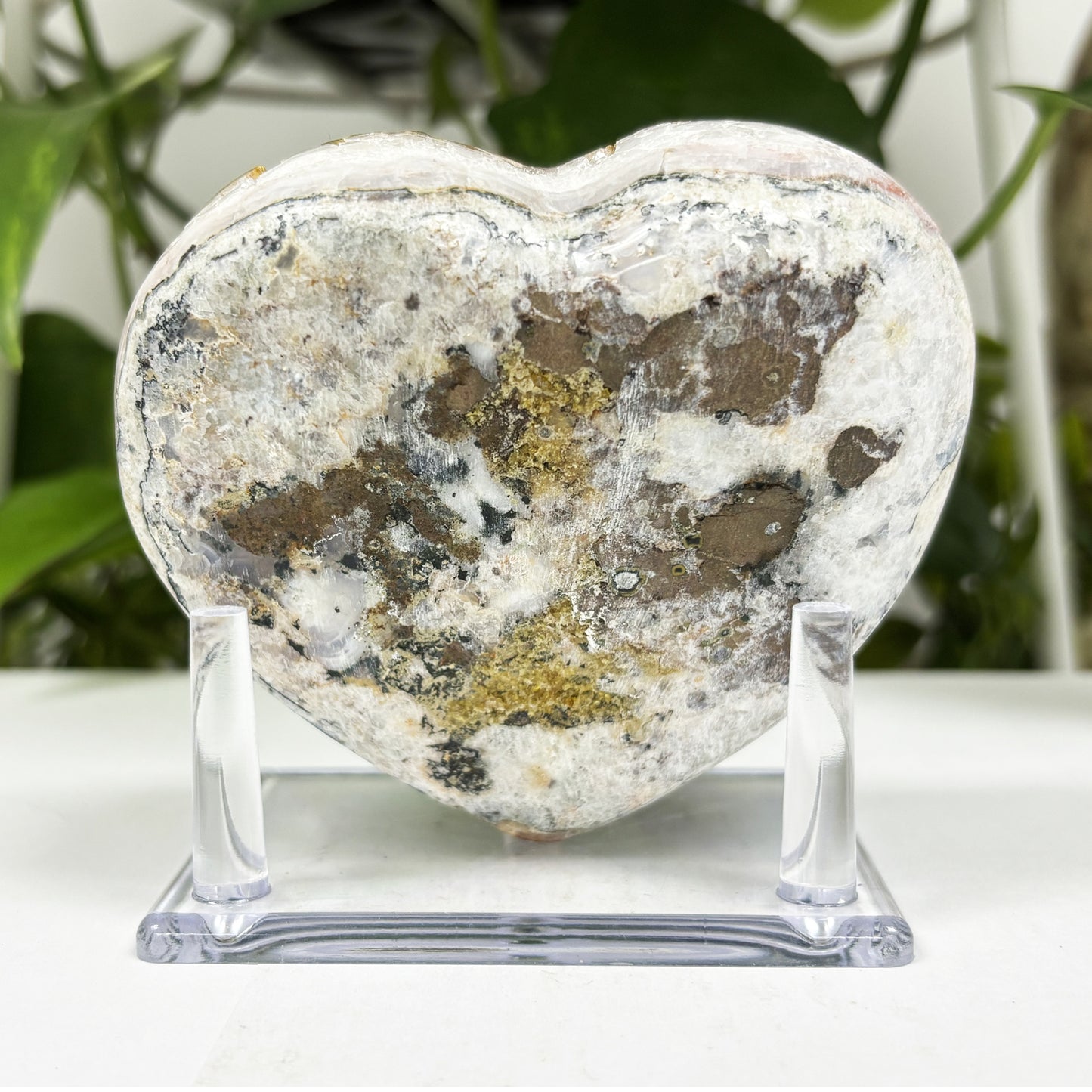 Natural Citrine Heart Shaped Crystal Geode -Gem Avenue